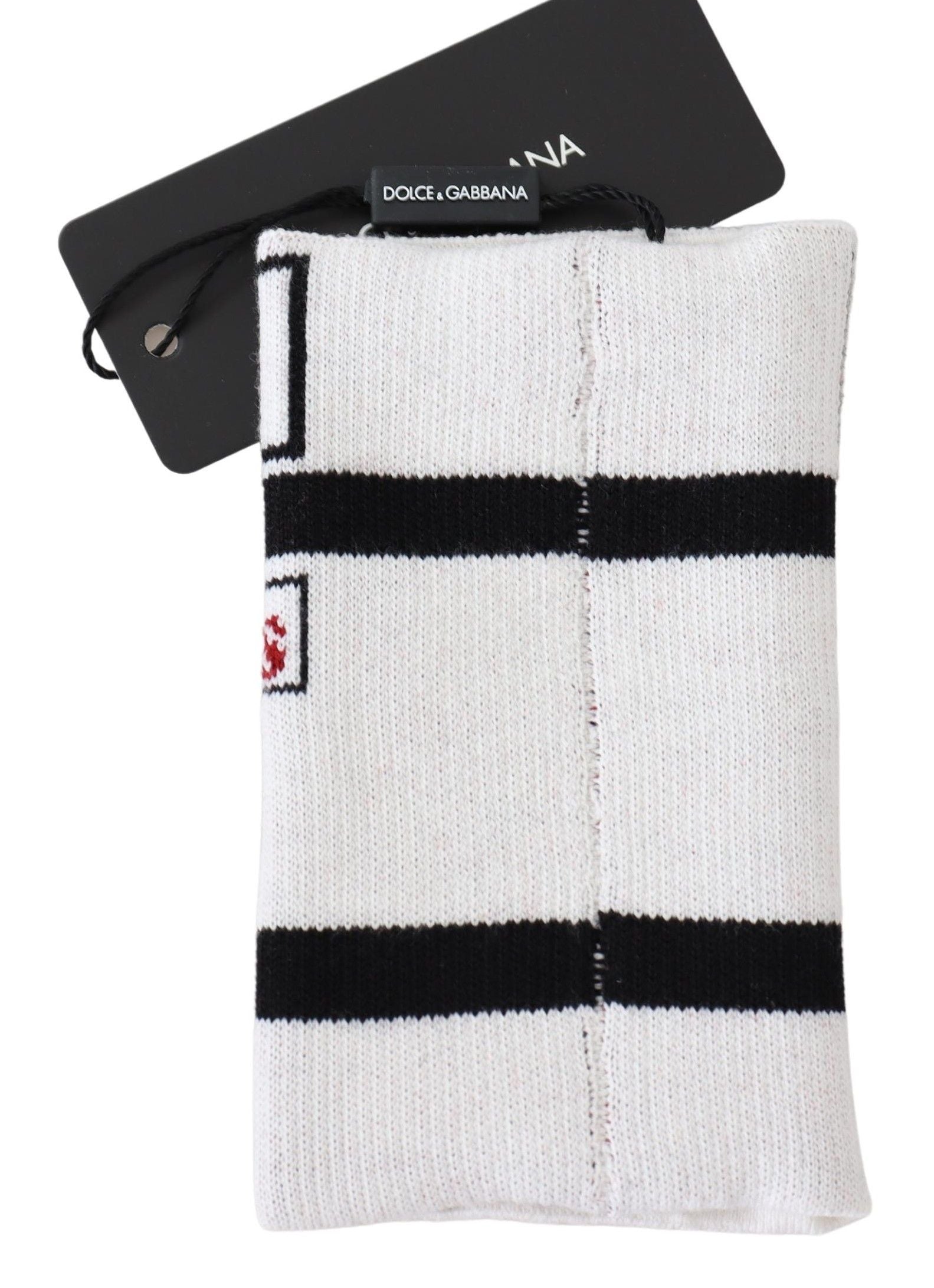 Dolce &amp; Gabbana – Mehrfarbiges D&amp;G Love-Armband aus Wollstrick
