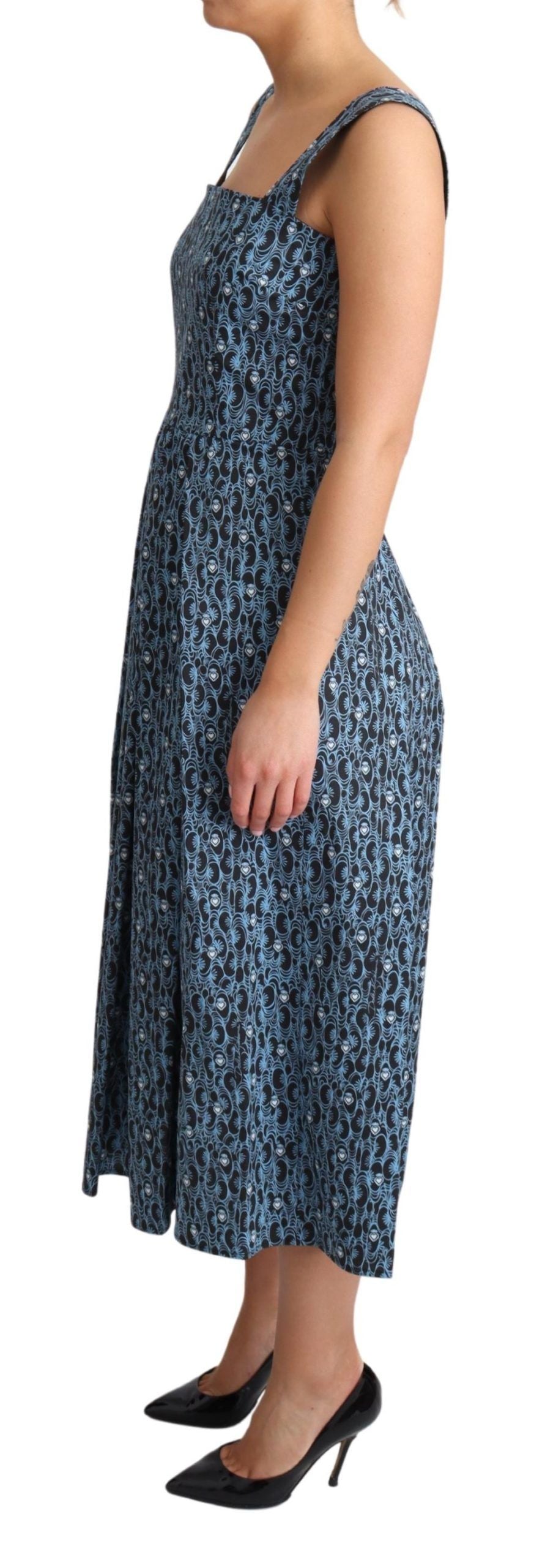 Dolce & Gabbana Blue Midi Dress for Women detail view