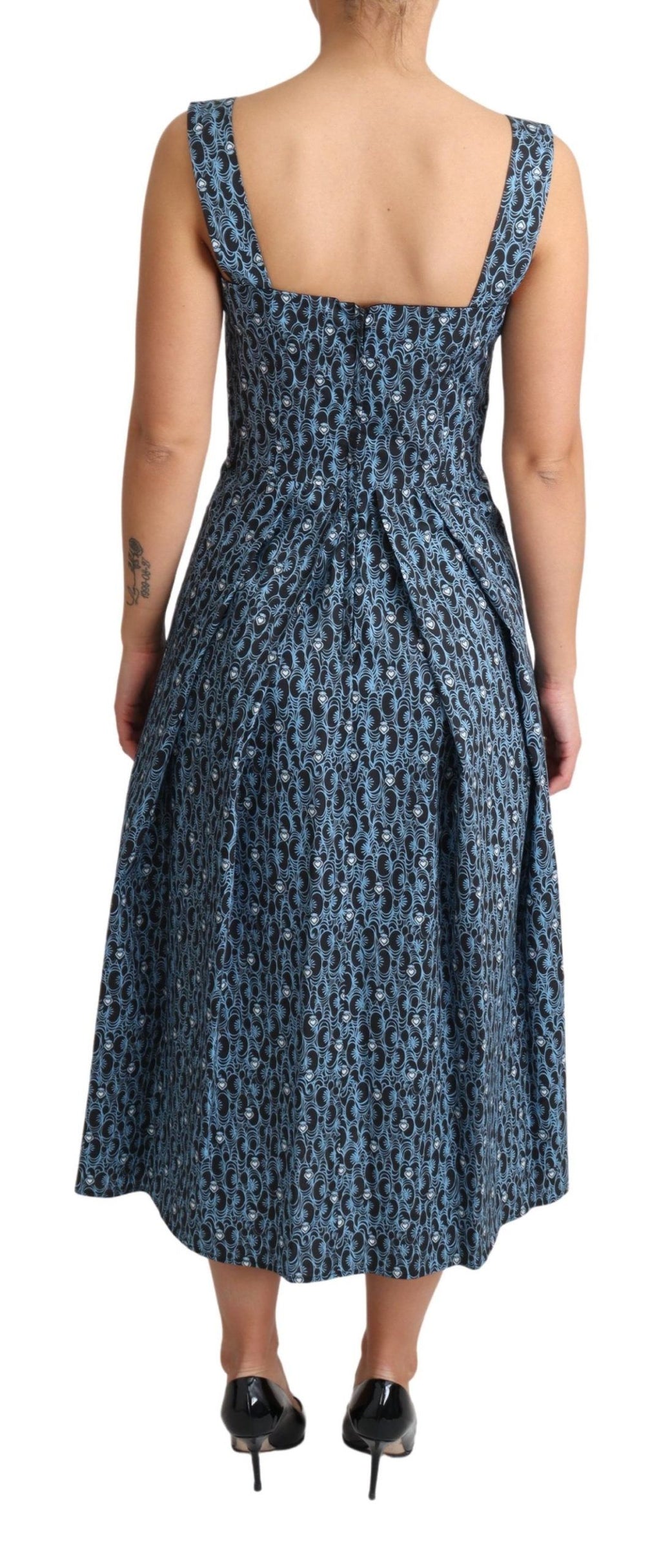 Dolce & Gabbana Blue Midi Dress for Women side view