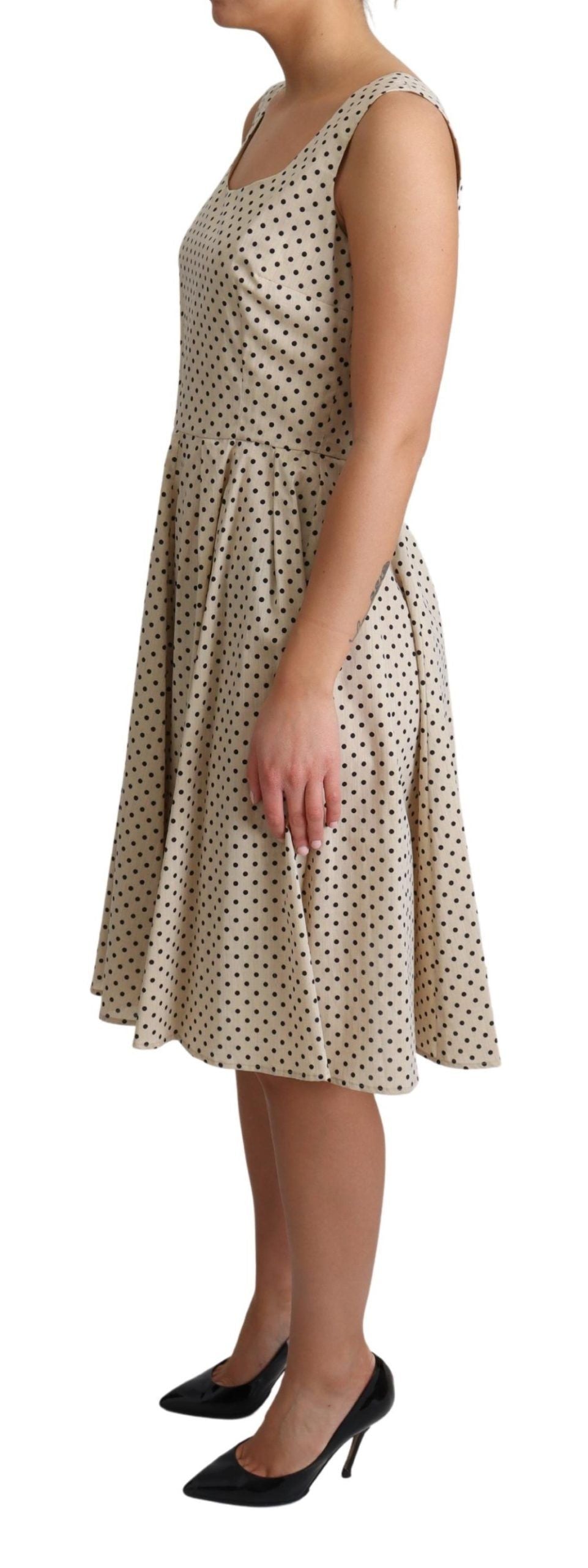 Dolce & Gabbana Beige Midi Dress for Women detail view