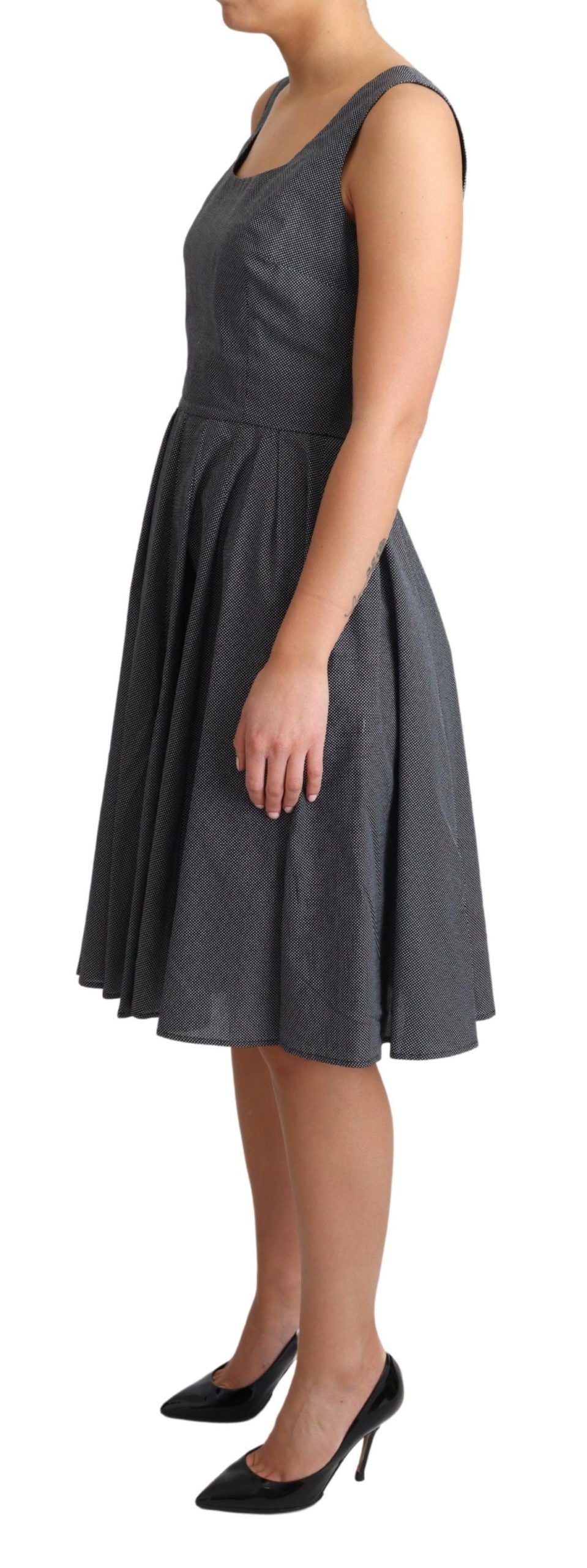 Dolce & Gabbana Black Midi Dress for Women detail view