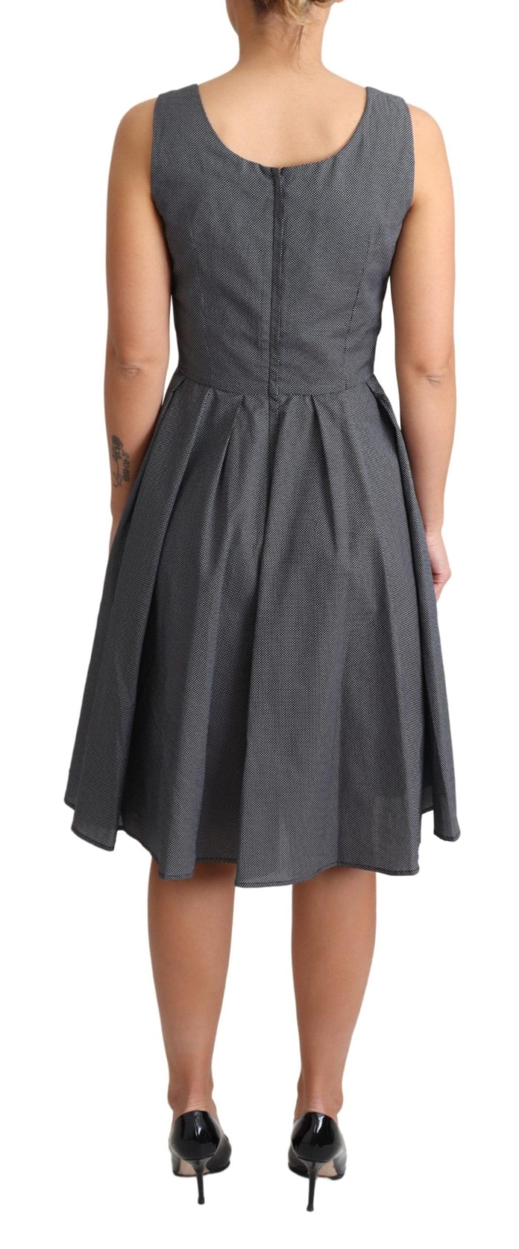 Dolce & Gabbana Black Midi Dress for Women side view