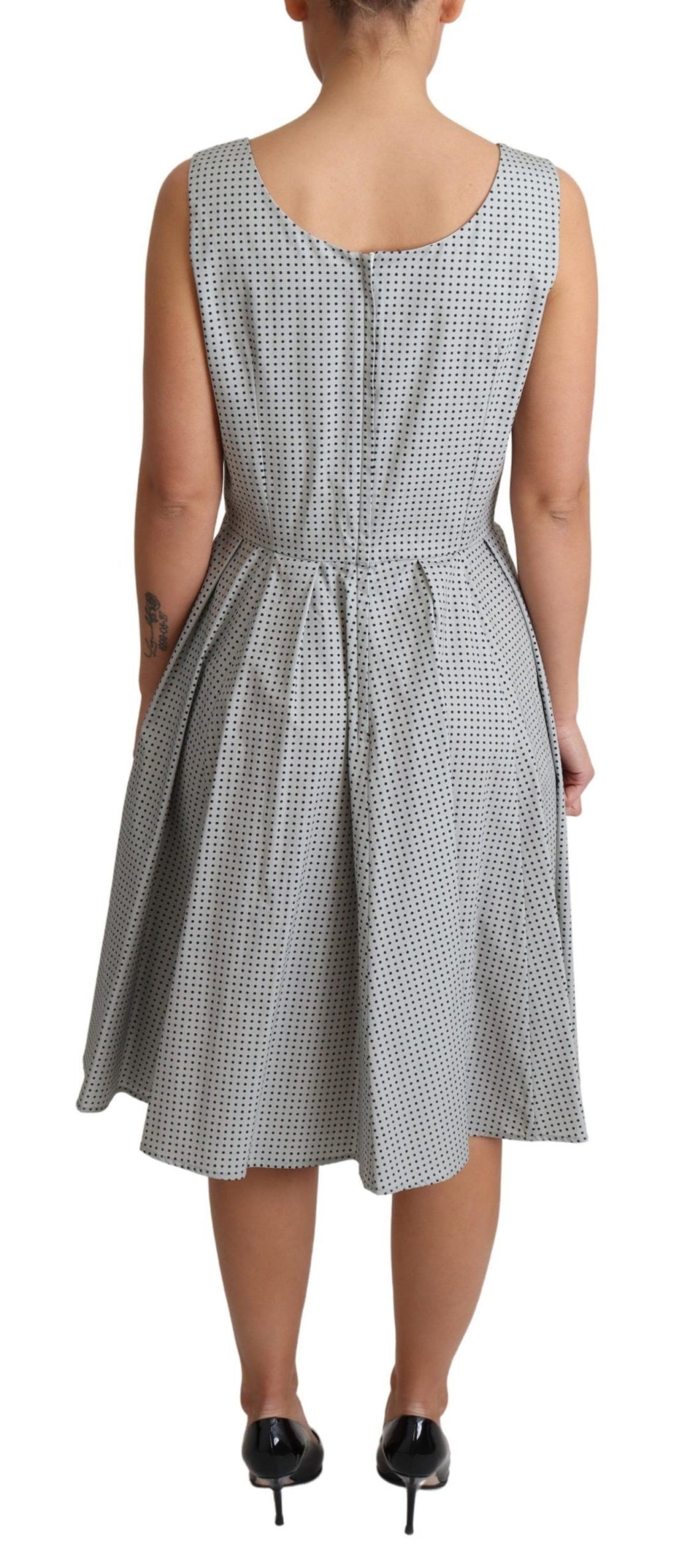 Dolce & Gabbana Grey Midi Dress for Women side view