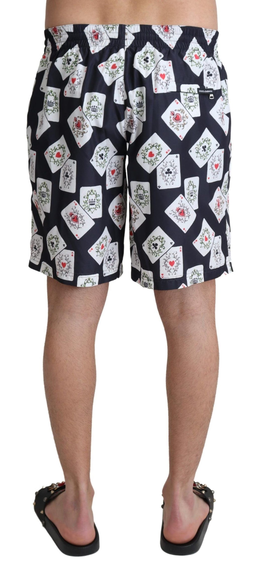 Dolce & Gabbana Black Swim Shorts for Men detail view