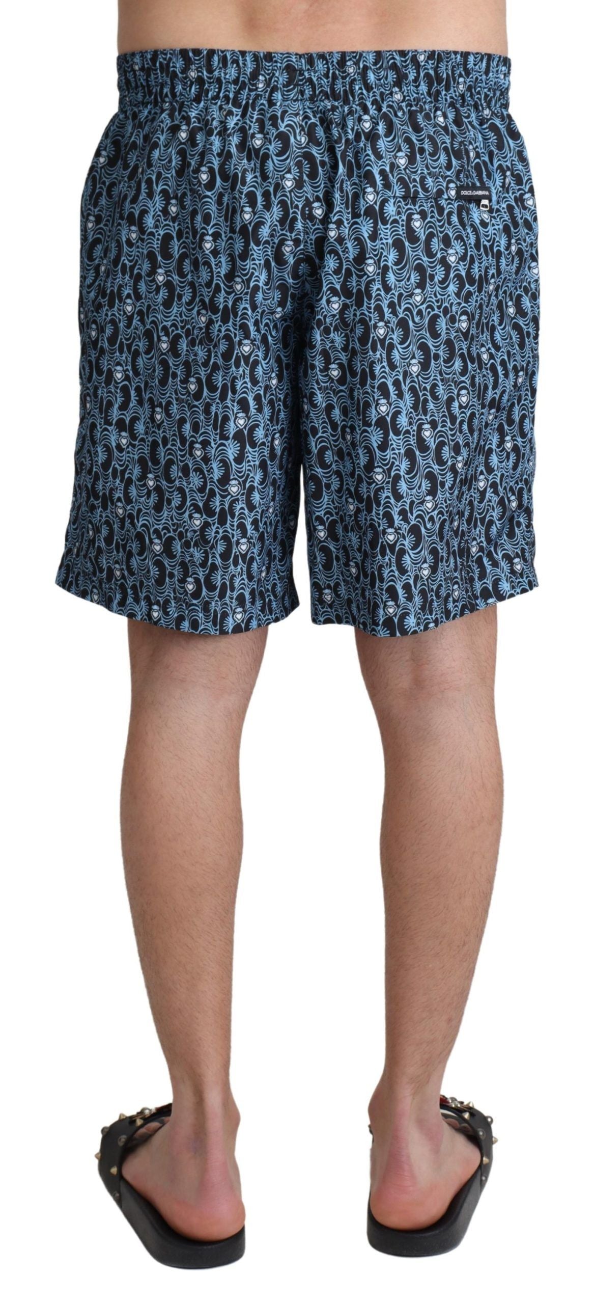 Dolce & Gabbana Blue Swim Shorts for Men detail view