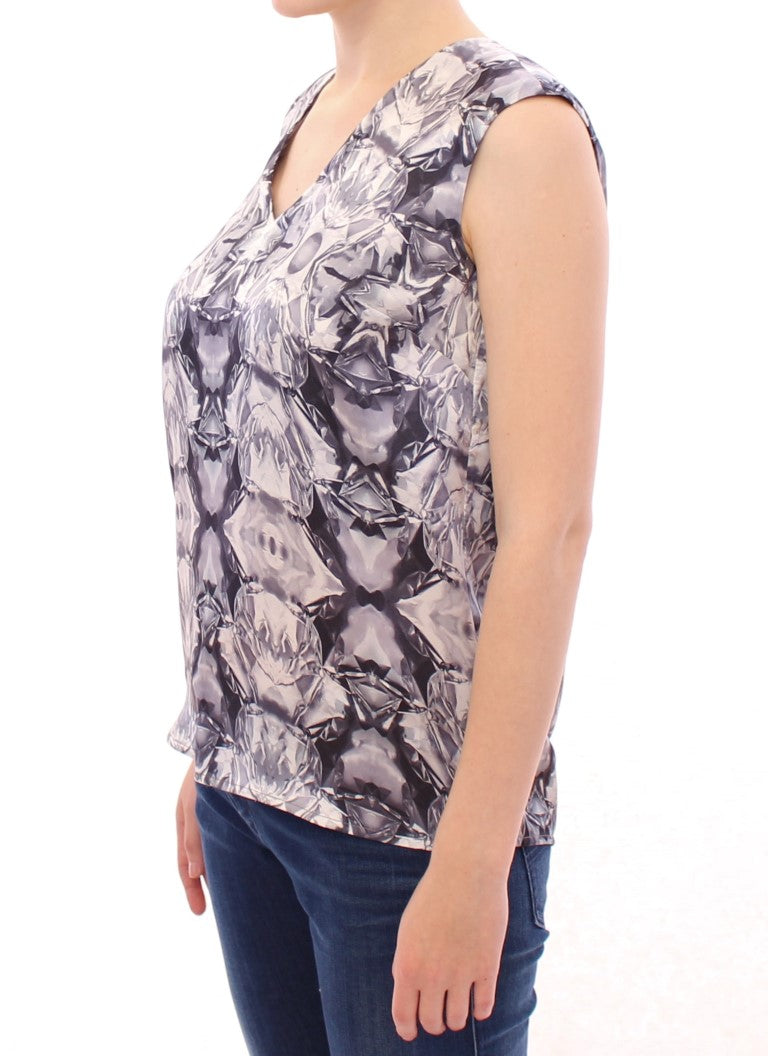 Arzu Kaprol Multicolor Sleeveless T-Shirt for Women alternate view