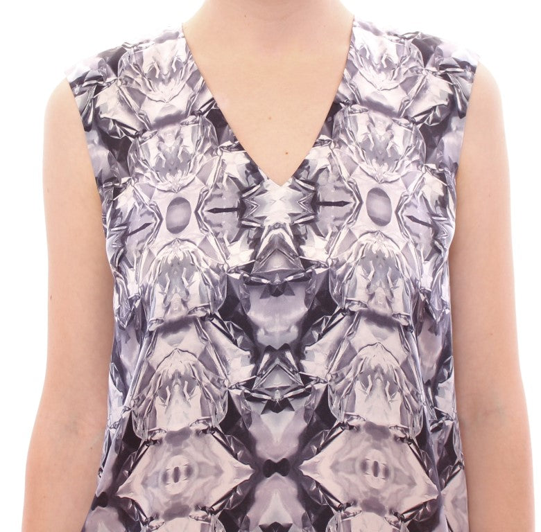 Arzu Kaprol Multicolor Sleeveless T-Shirt for Women side view