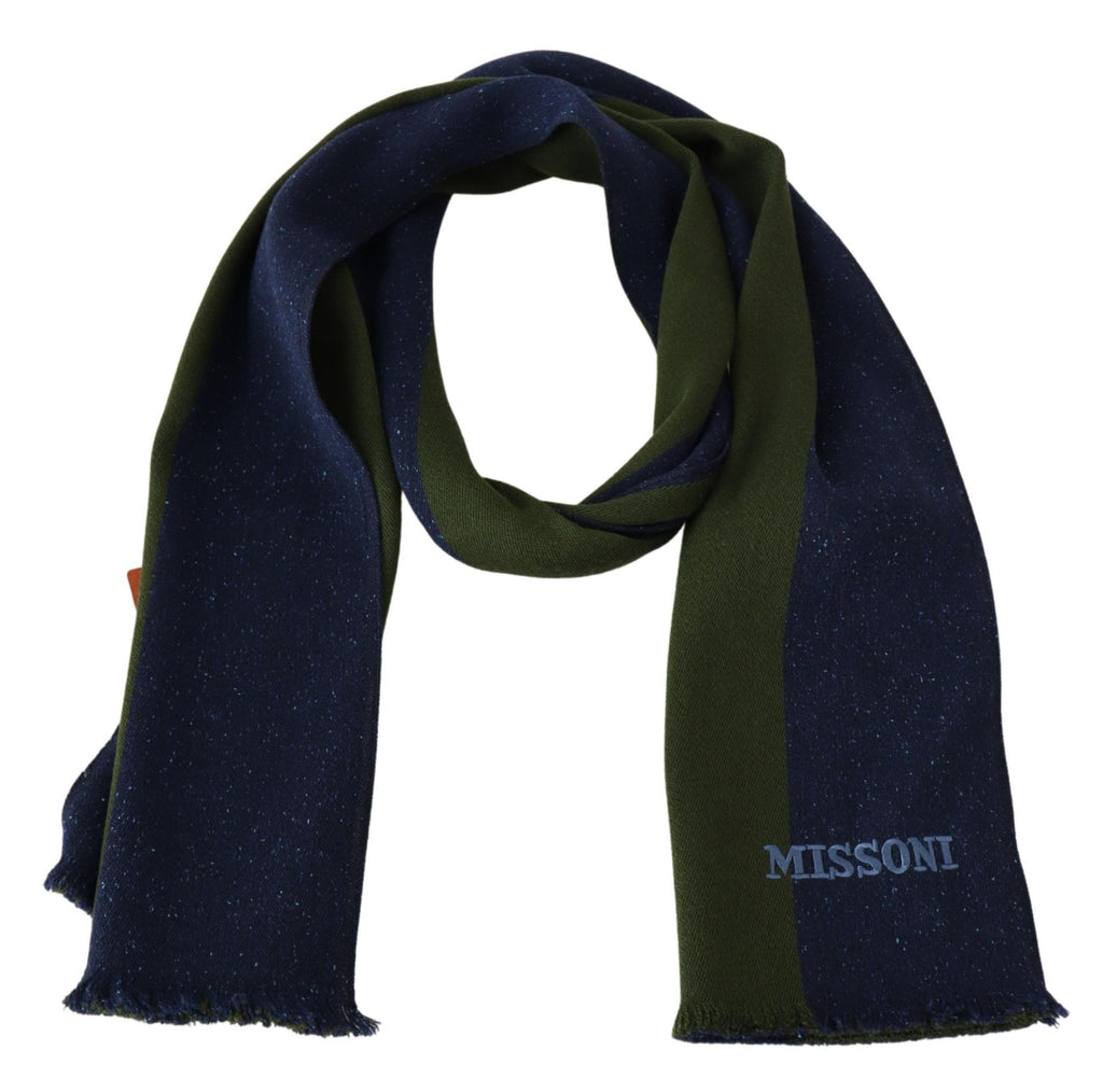 Missoni Green Scarf for Men detail view