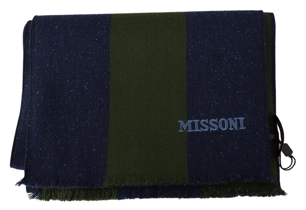 Missoni Green Scarf for Men side view
