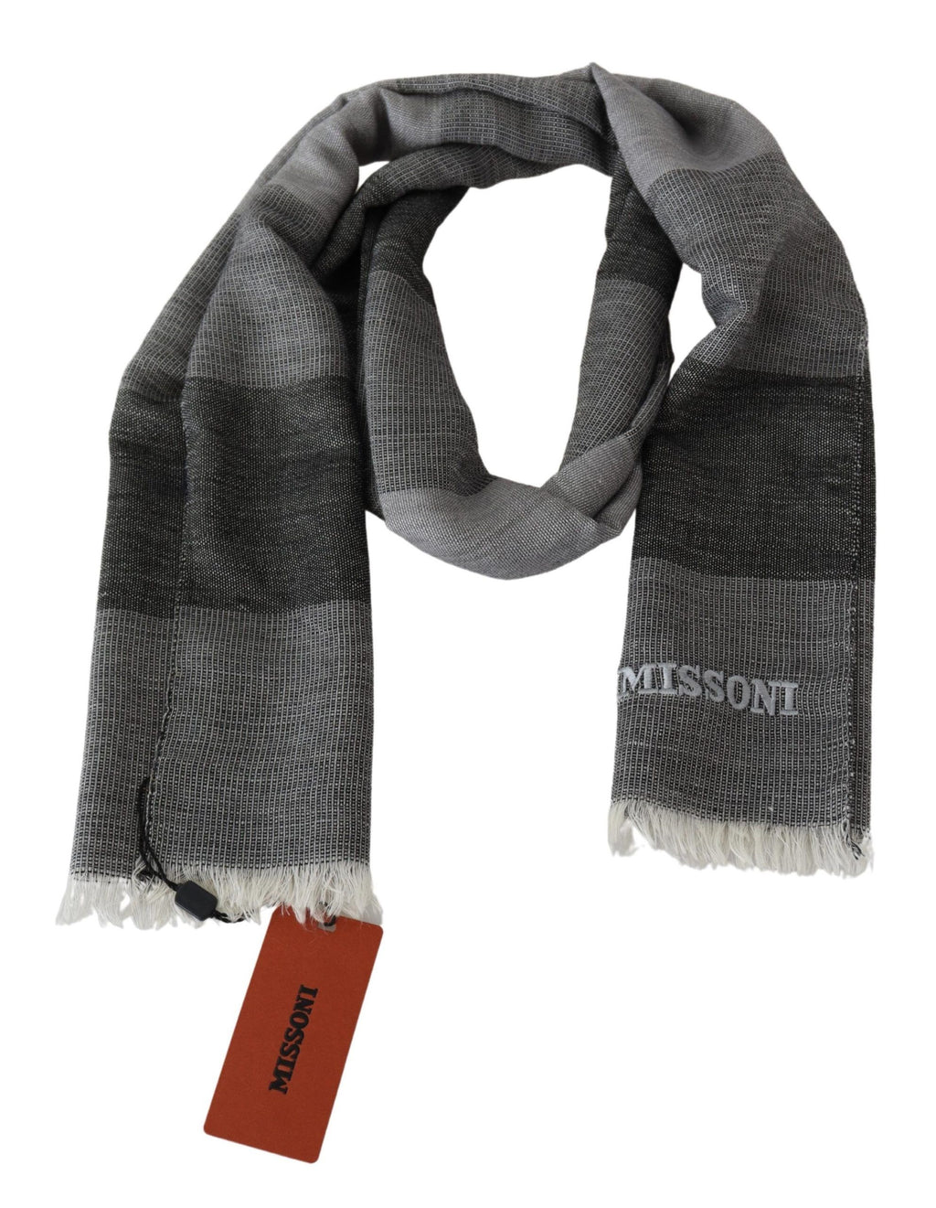 Missoni Grey Scarf for Men detail view