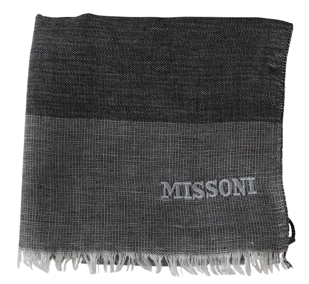 Missoni Grey Scarf for Men side view