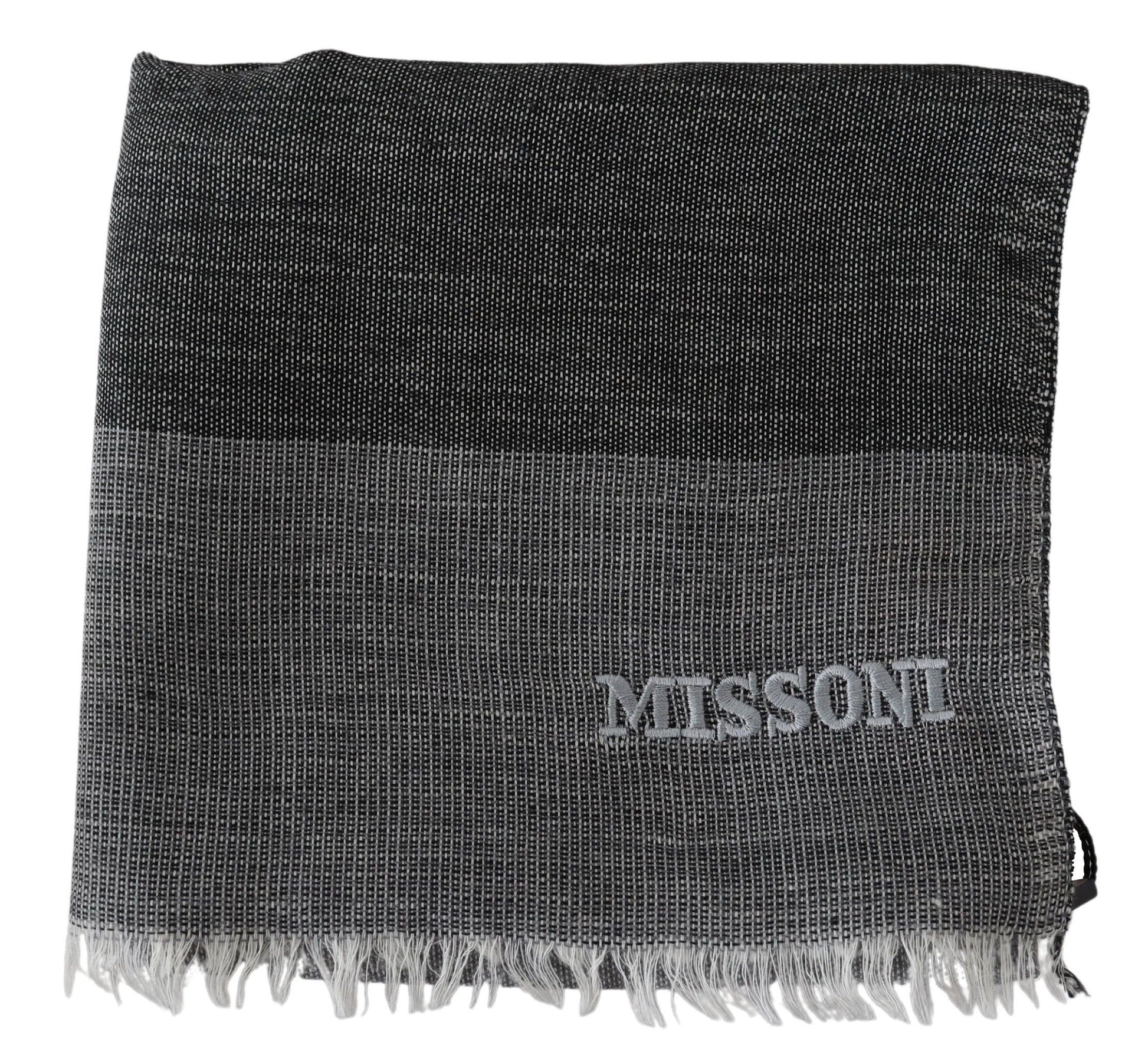 Missoni Grey Scarf for Men side view