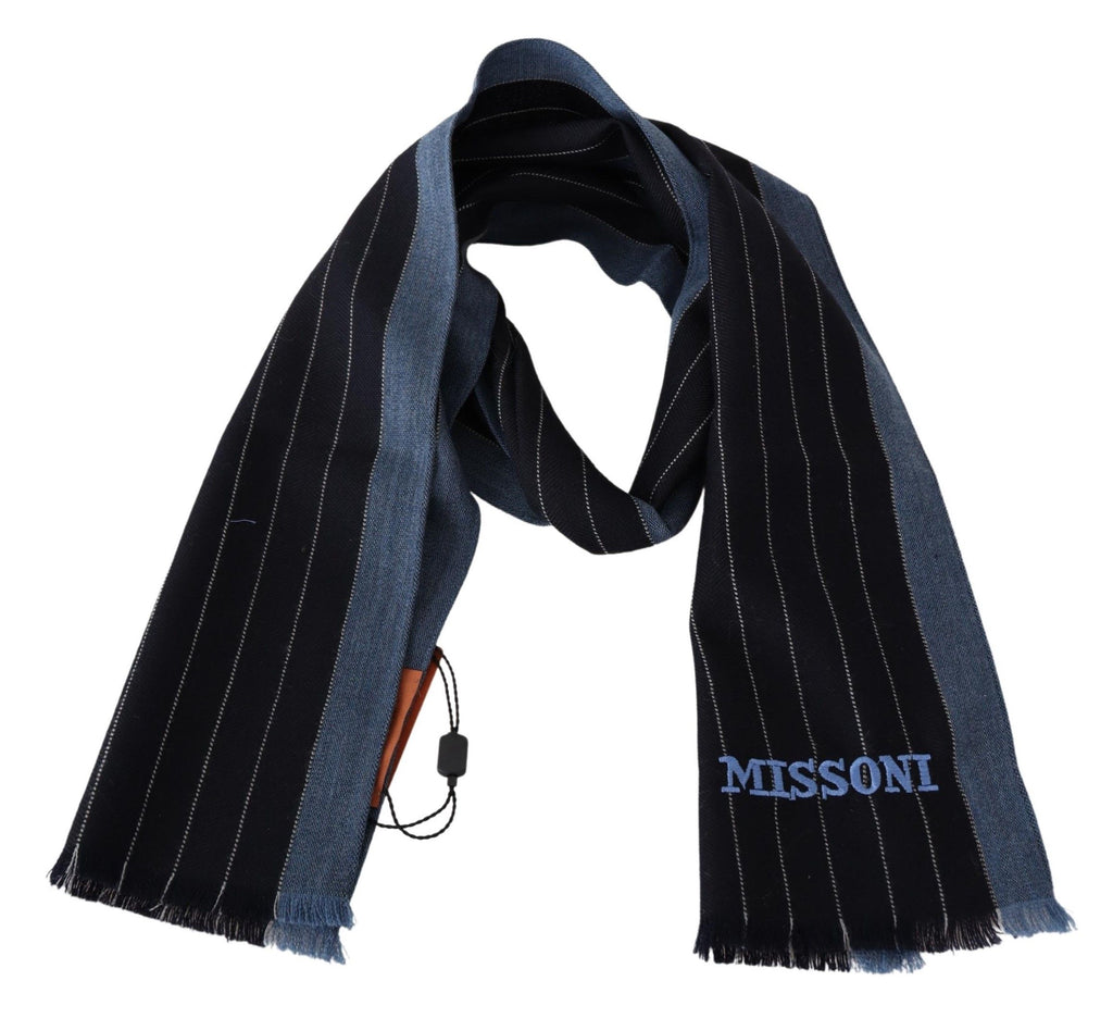 Missoni Blue Scarf for Men detail view