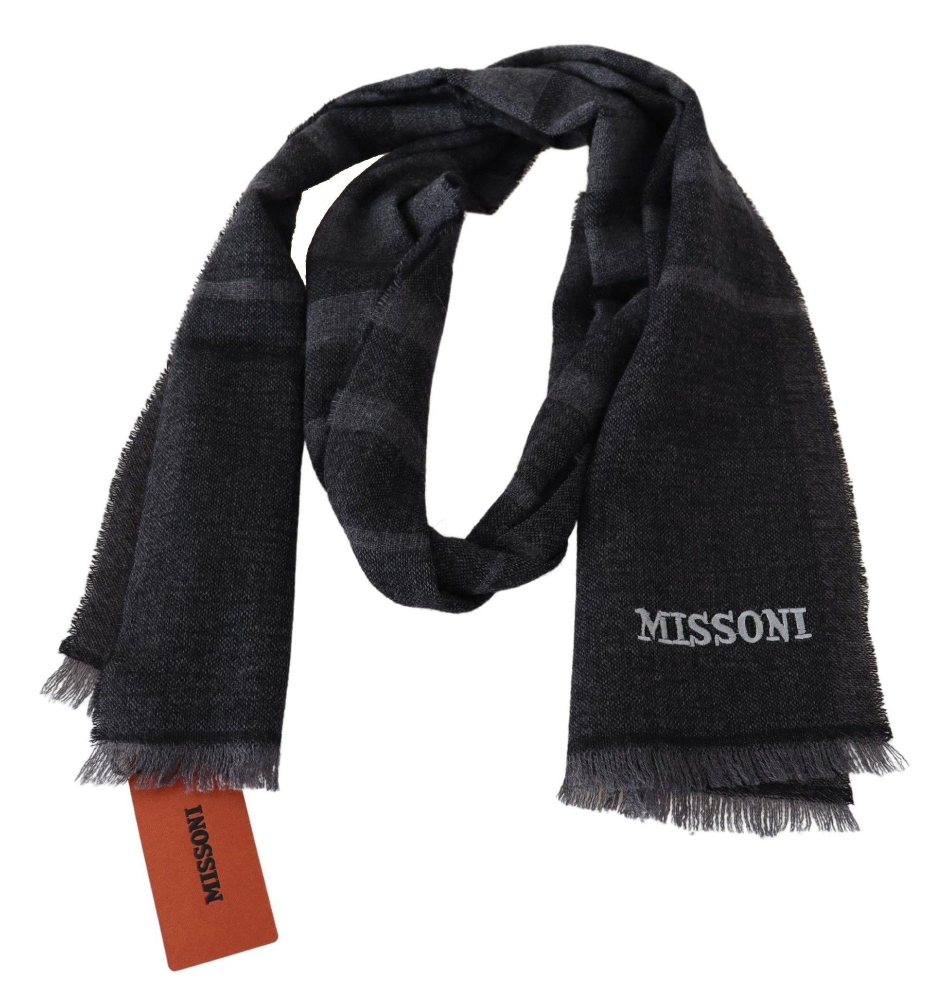 Missoni Black Scarf for Men detail view