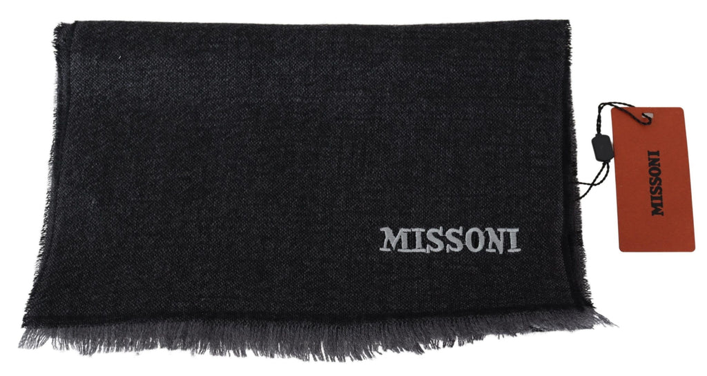 Missoni Black Scarf for Men side view