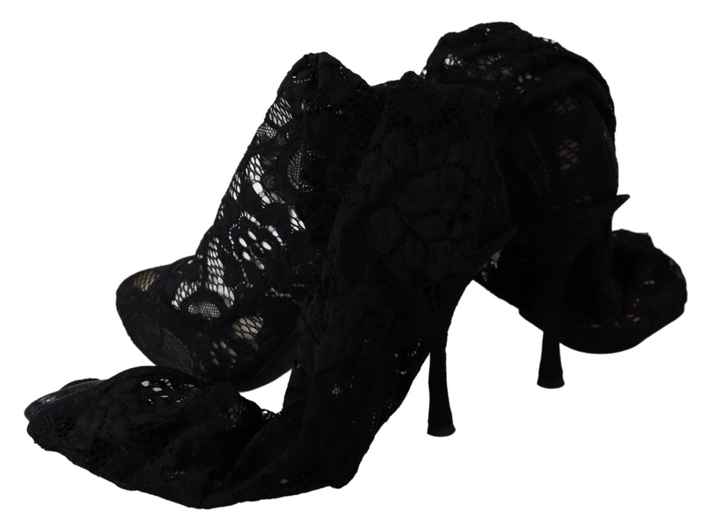 Dolce & Gabbana Black High Heel for Women side view