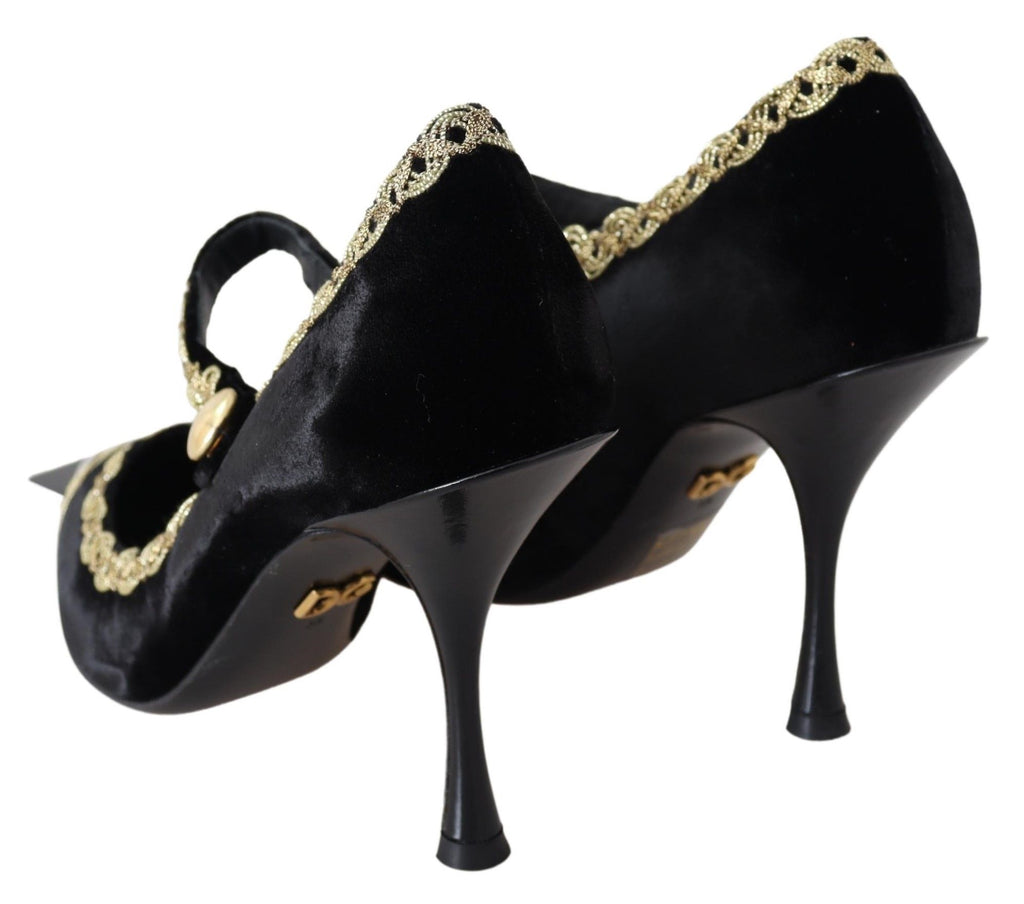 Dolce & Gabbana Black High Heel for Women side view