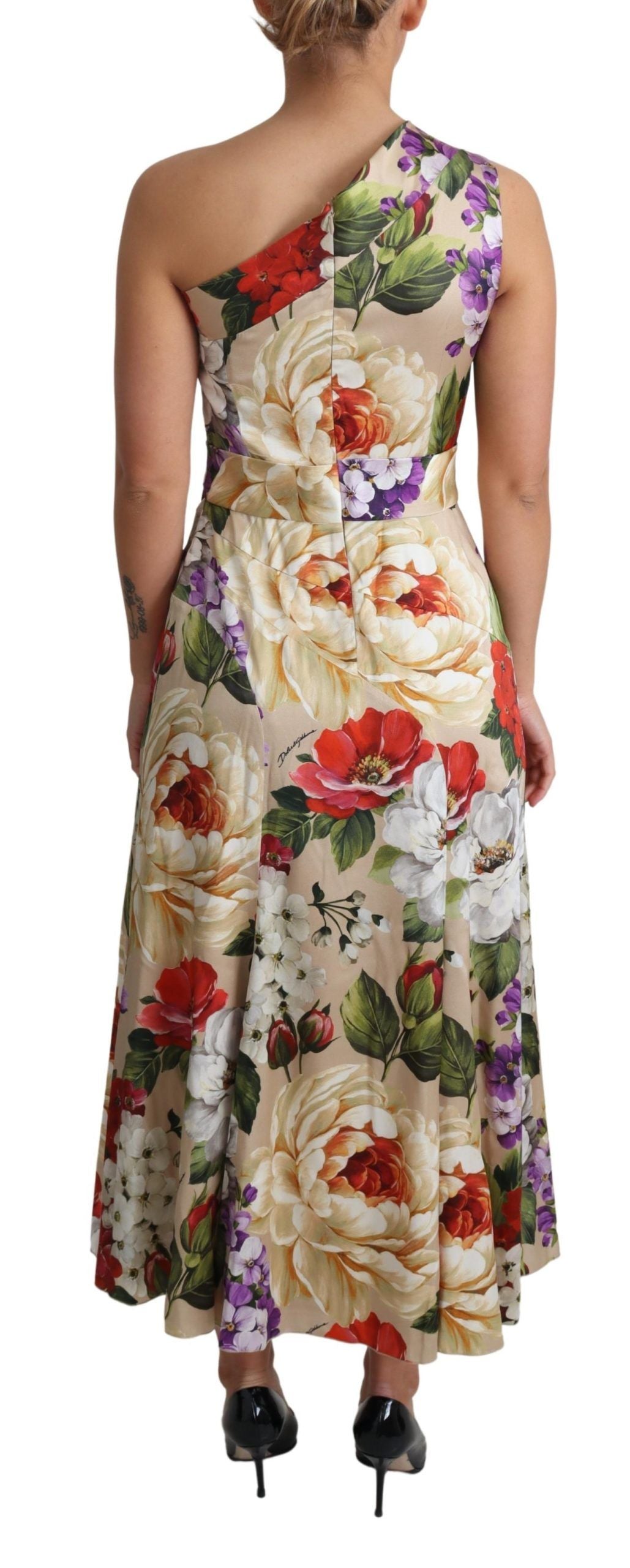 Dolce & Gabbana Multicolor Long Dress for Women side view