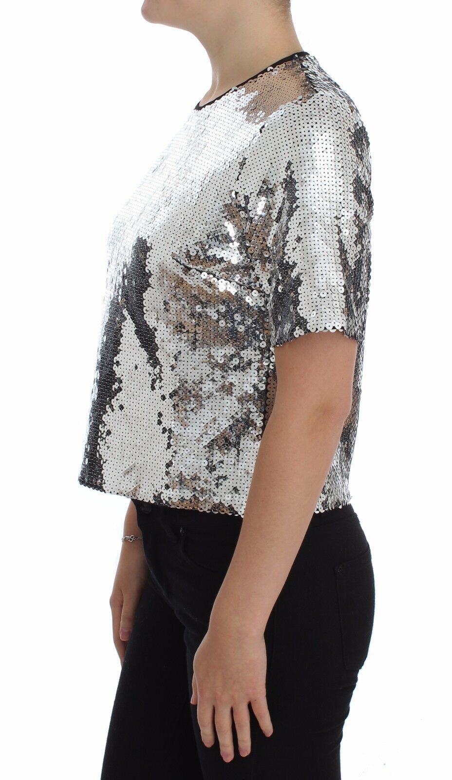 Dolce & Gabbana Silver T-Shirt for Women alternate view
