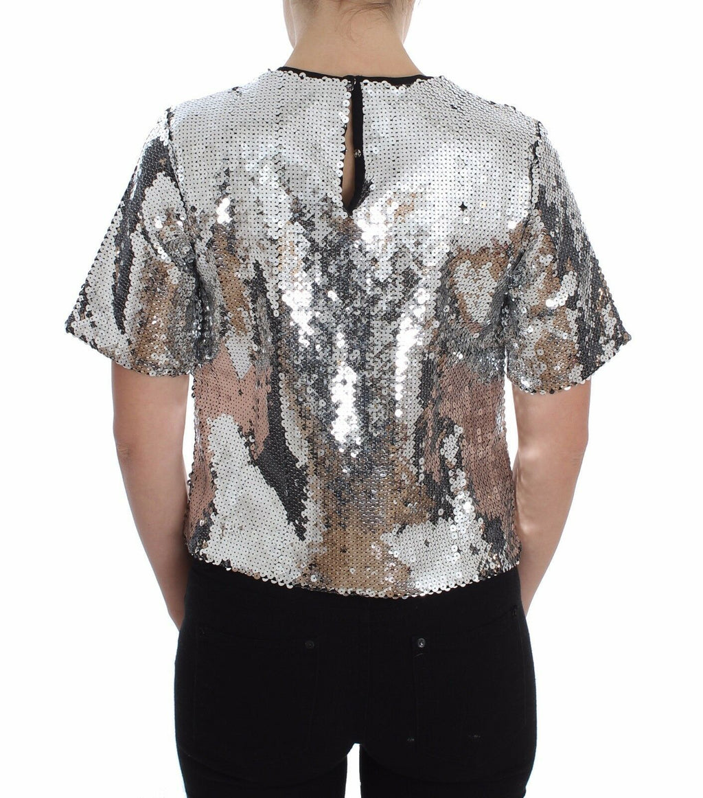 Dolce & Gabbana Silver T-Shirt for Women detail view