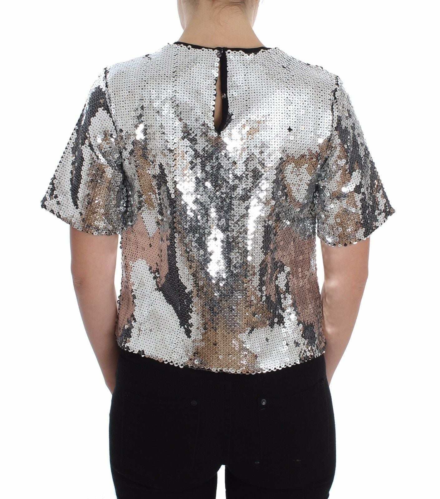 Dolce & Gabbana Silver T-Shirt for Women detail view