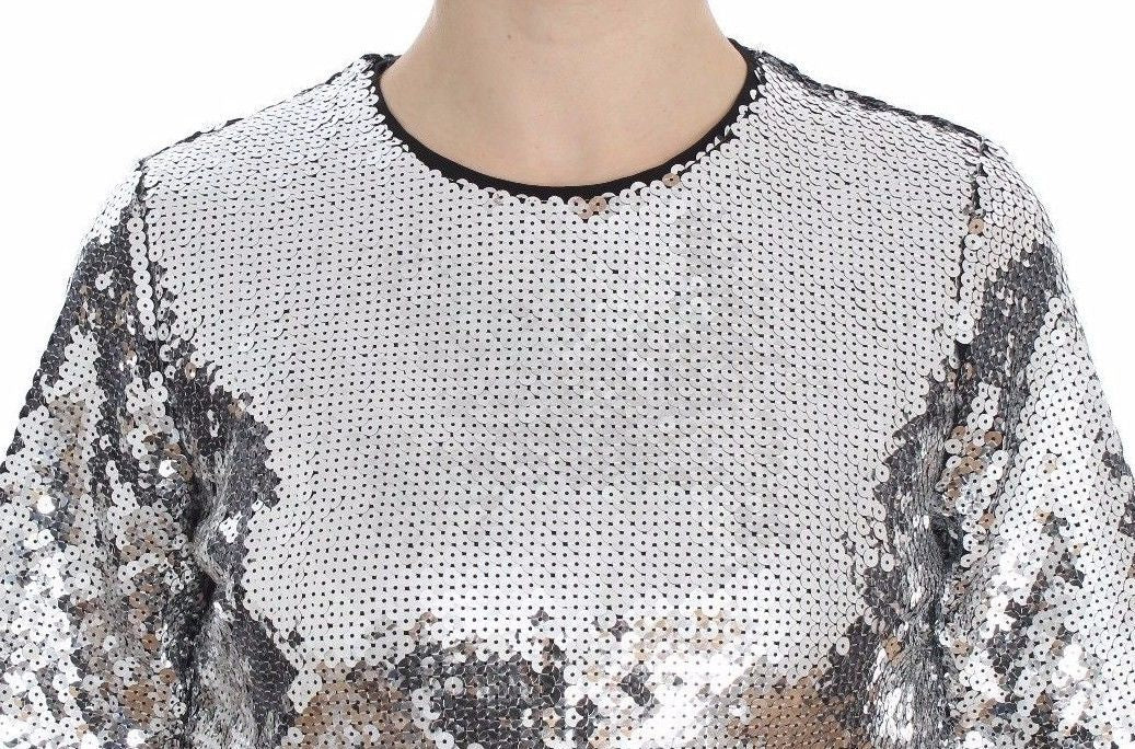 Dolce & Gabbana Silver T-Shirt for Women side view