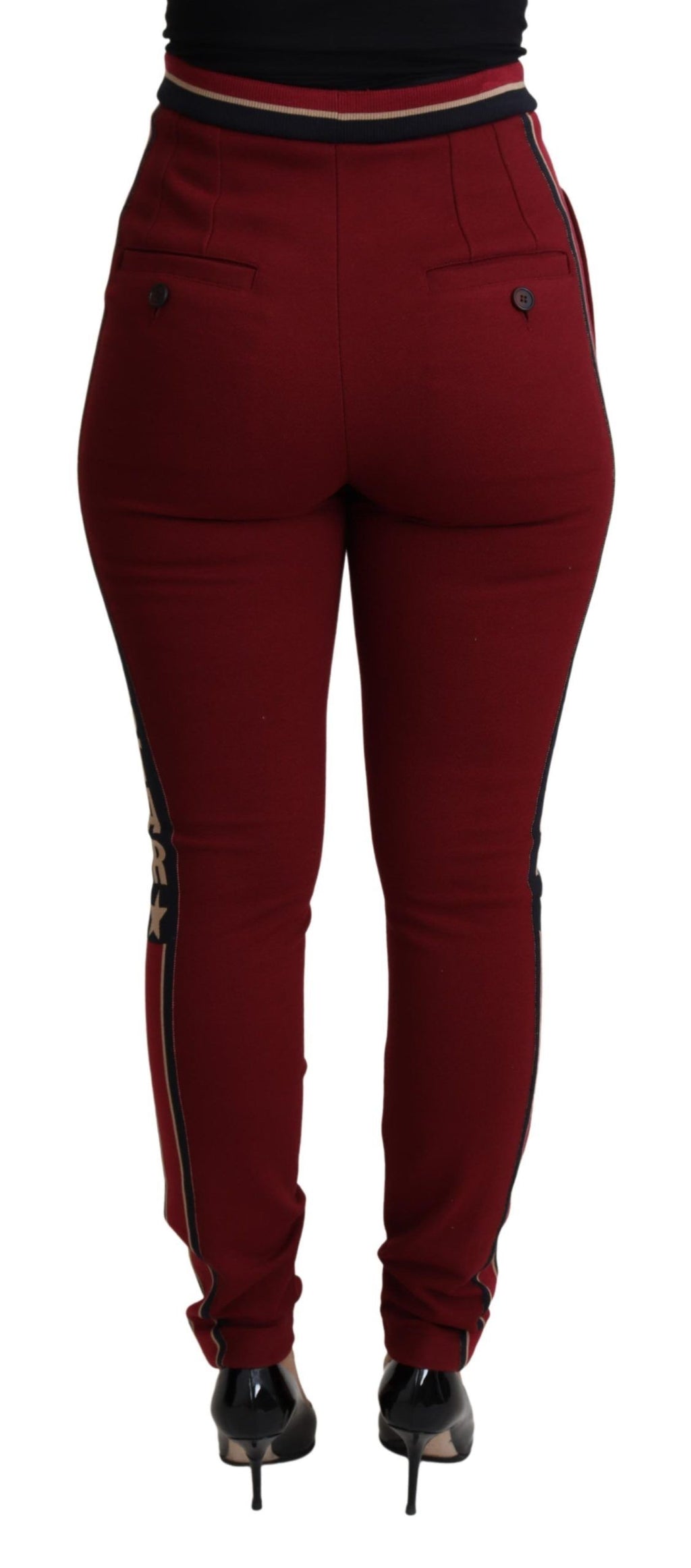 Dolce & Gabbana Red Casual Pants for Women detail view