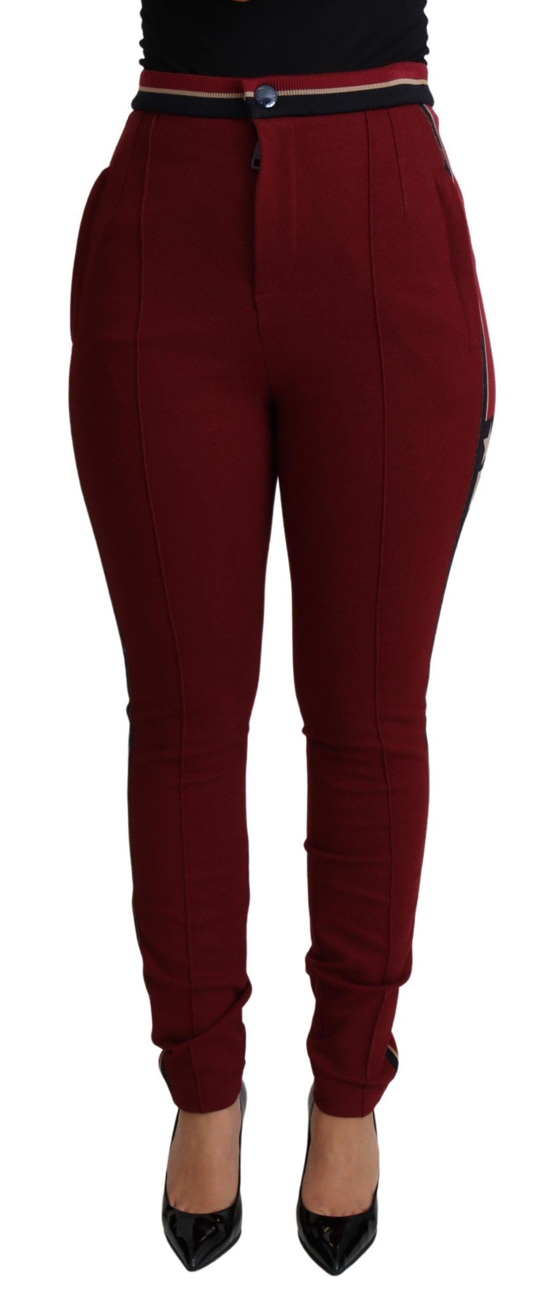 Dolce & Gabbana Red Casual Pants for Women