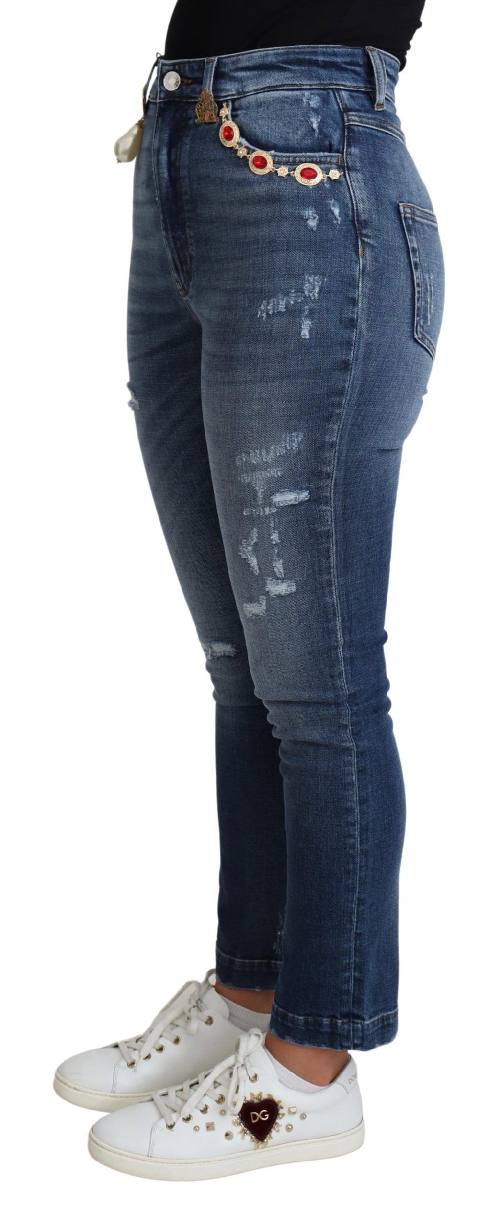 Dolce & Gabbana Blue Skinny Jeans for Women alternate view