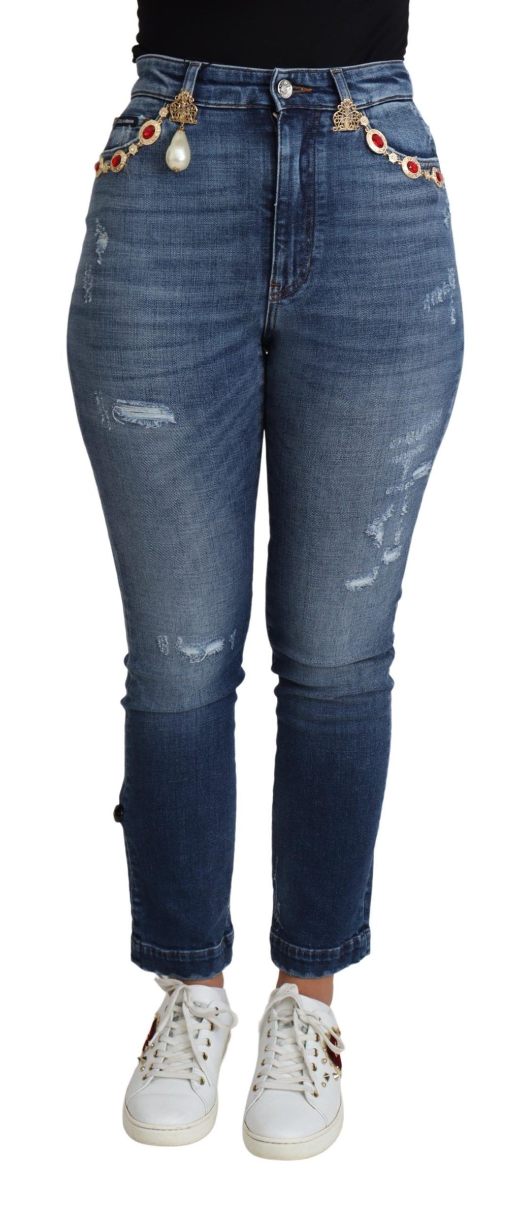 Dolce & Gabbana Blue Skinny Jeans for Women