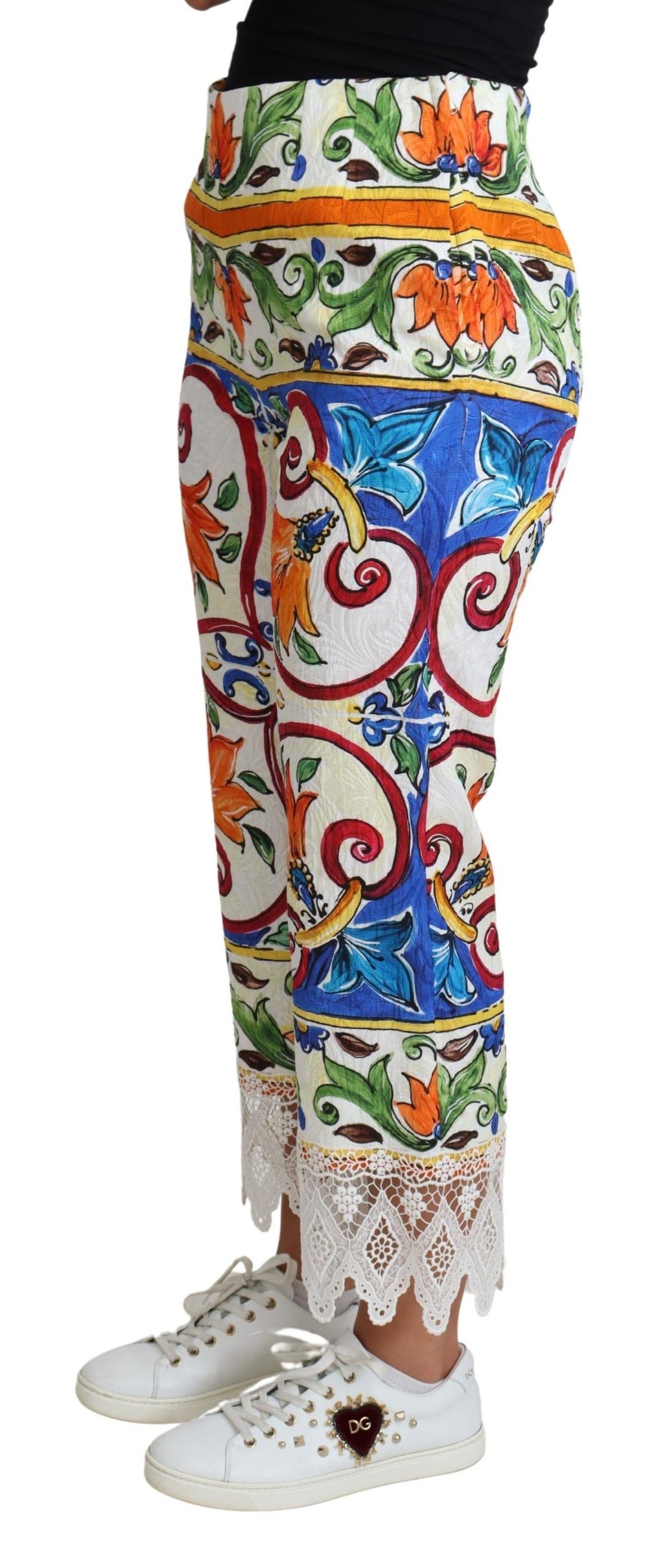 Dolce & Gabbana Multicolor Cropped Pants for Women alternate view