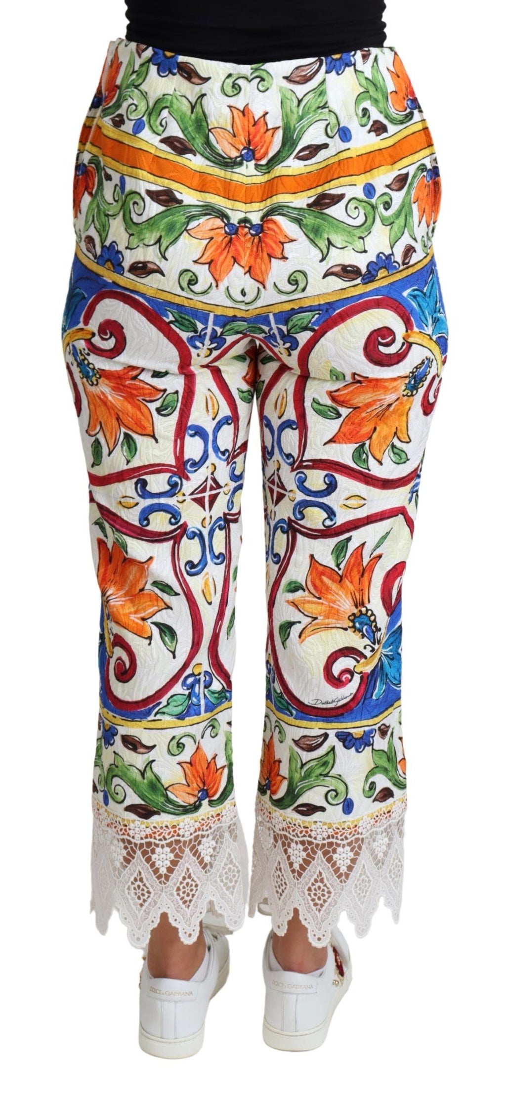 Dolce & Gabbana Multicolor Cropped Pants for Women detail view