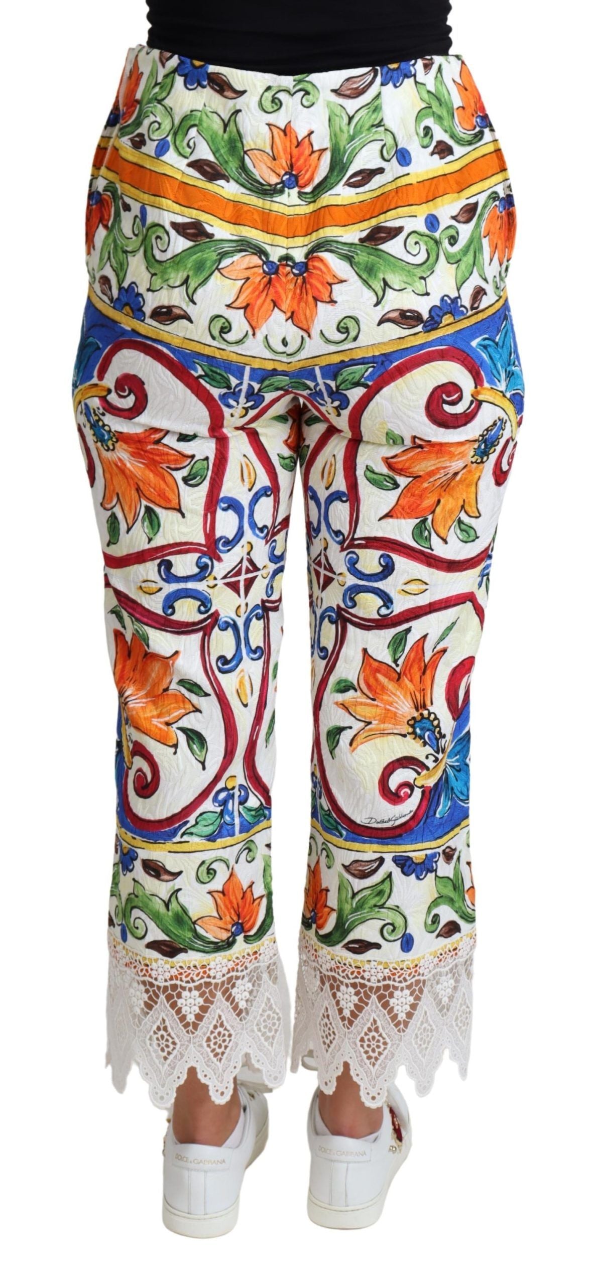 Dolce & Gabbana Multicolor Cropped Pants for Women detail view