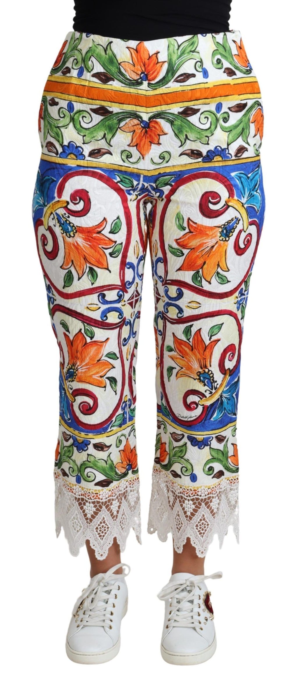 Dolce & Gabbana Multicolor Cropped Pants for Women