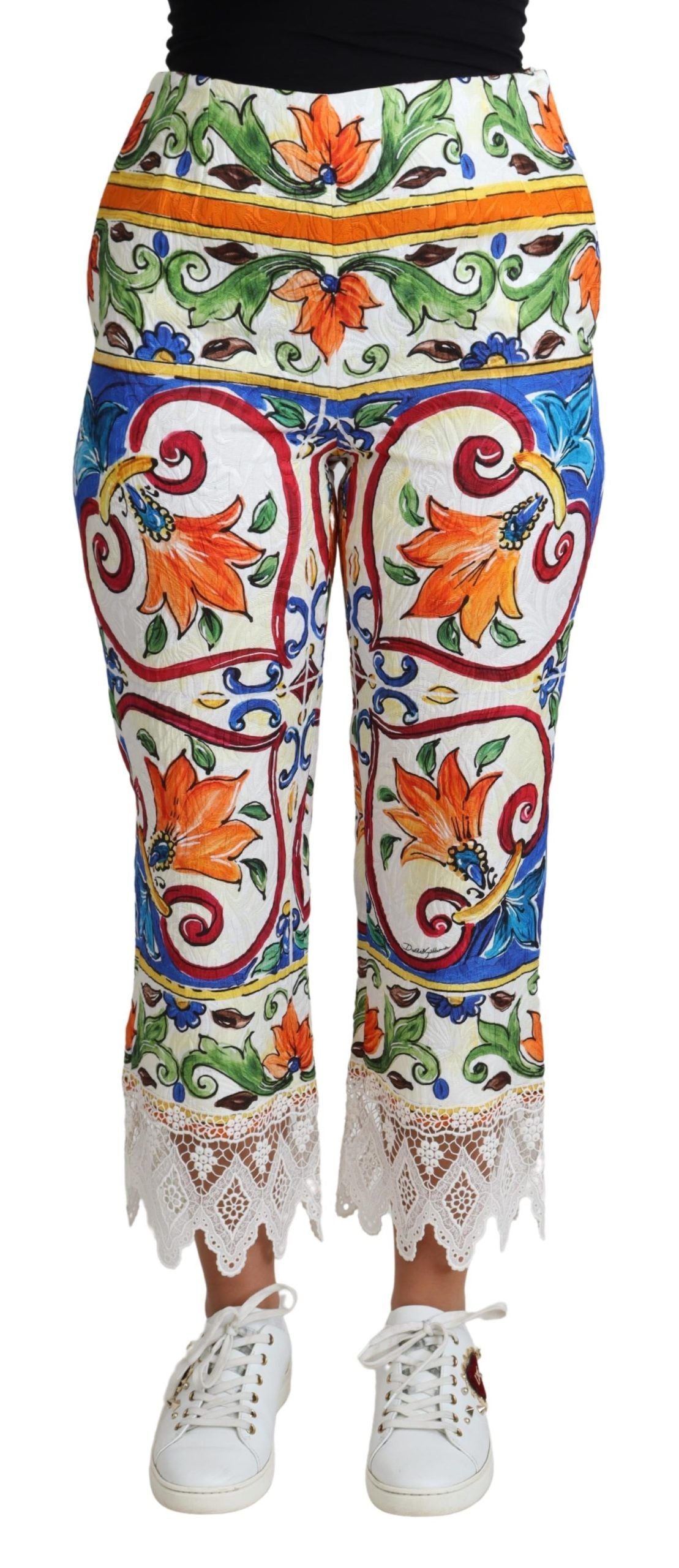 Dolce & Gabbana Multicolor Cropped Pants for Women