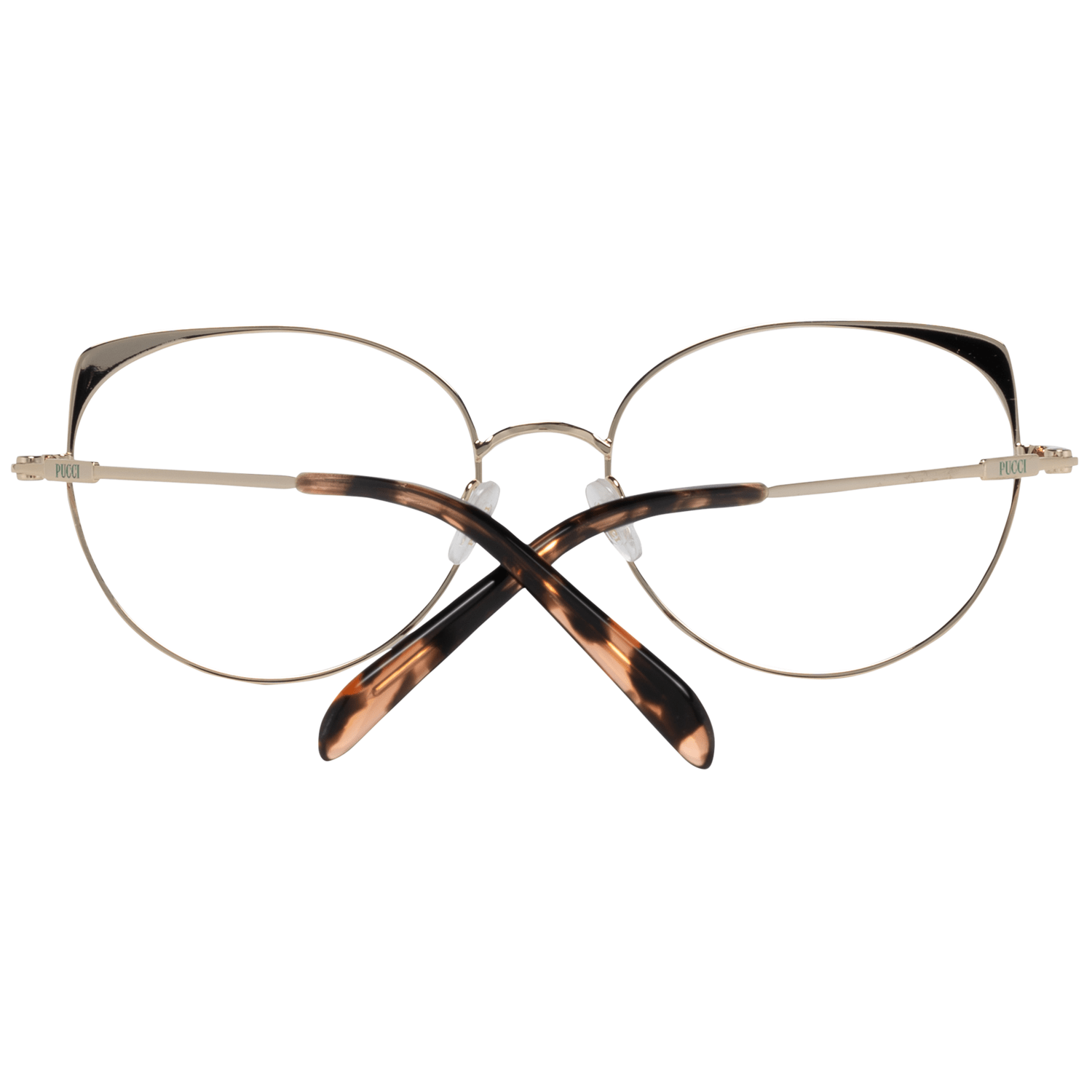 Emilio Pucci Gold Glasses Frames for Women detail view