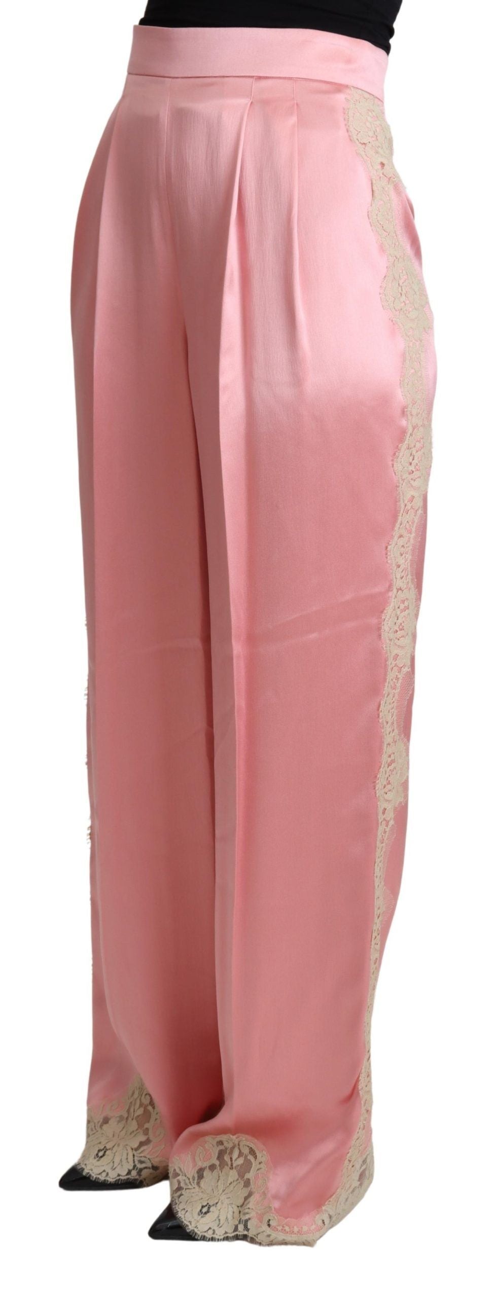 Dolce & Gabbana Pink Flared Pants for Women alternate view