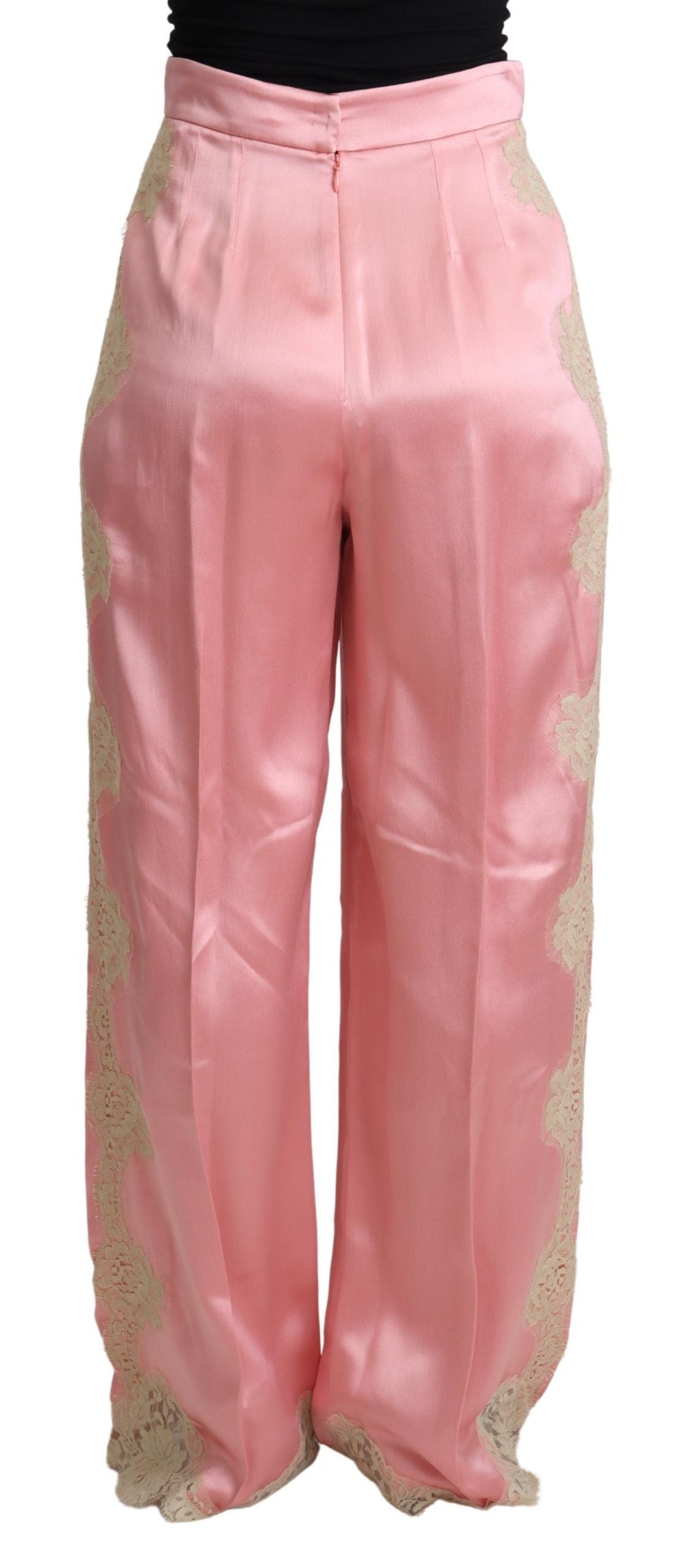 Dolce & Gabbana Pink Flared Pants for Women detail view