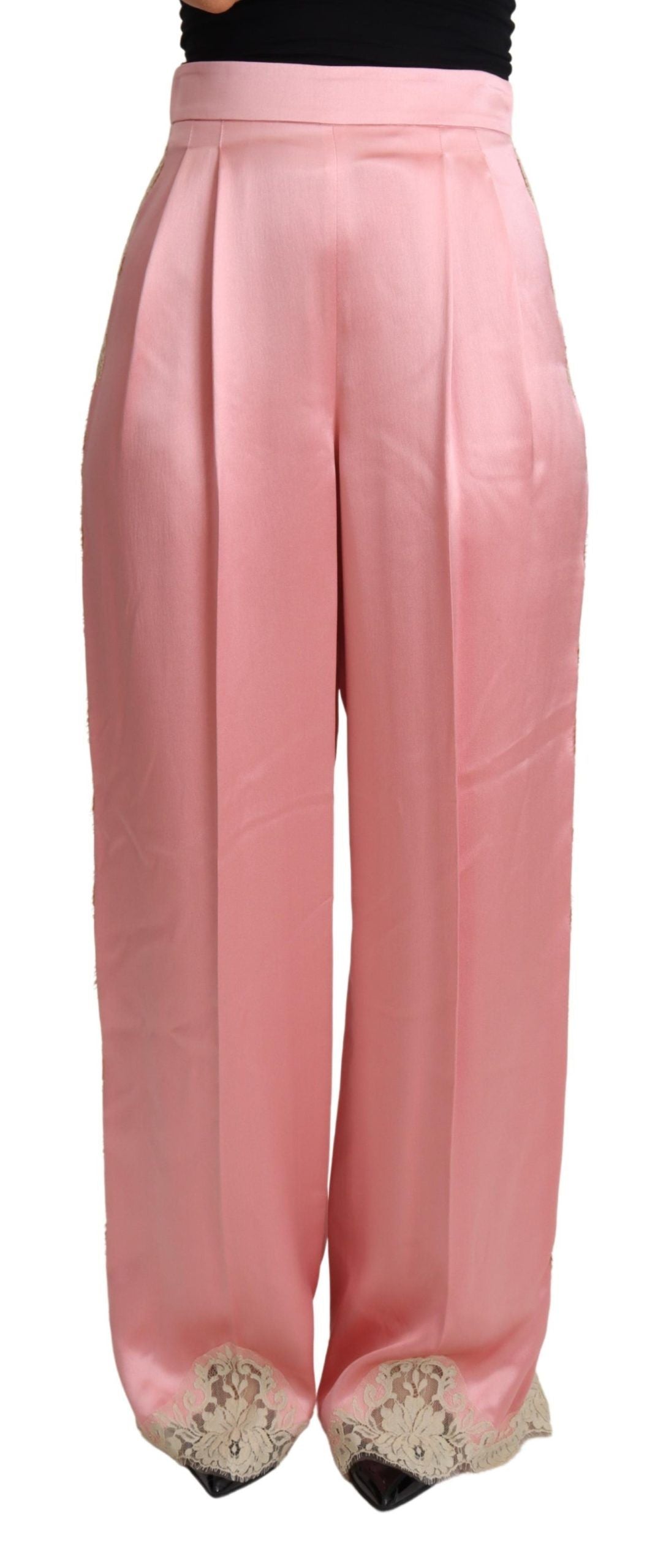 Dolce & Gabbana Pink Flared Pants for Women