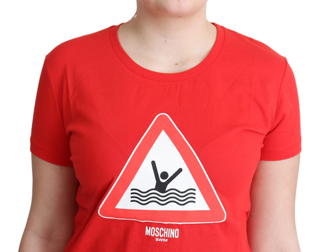 Moschino Red T-Shirt for Women side view