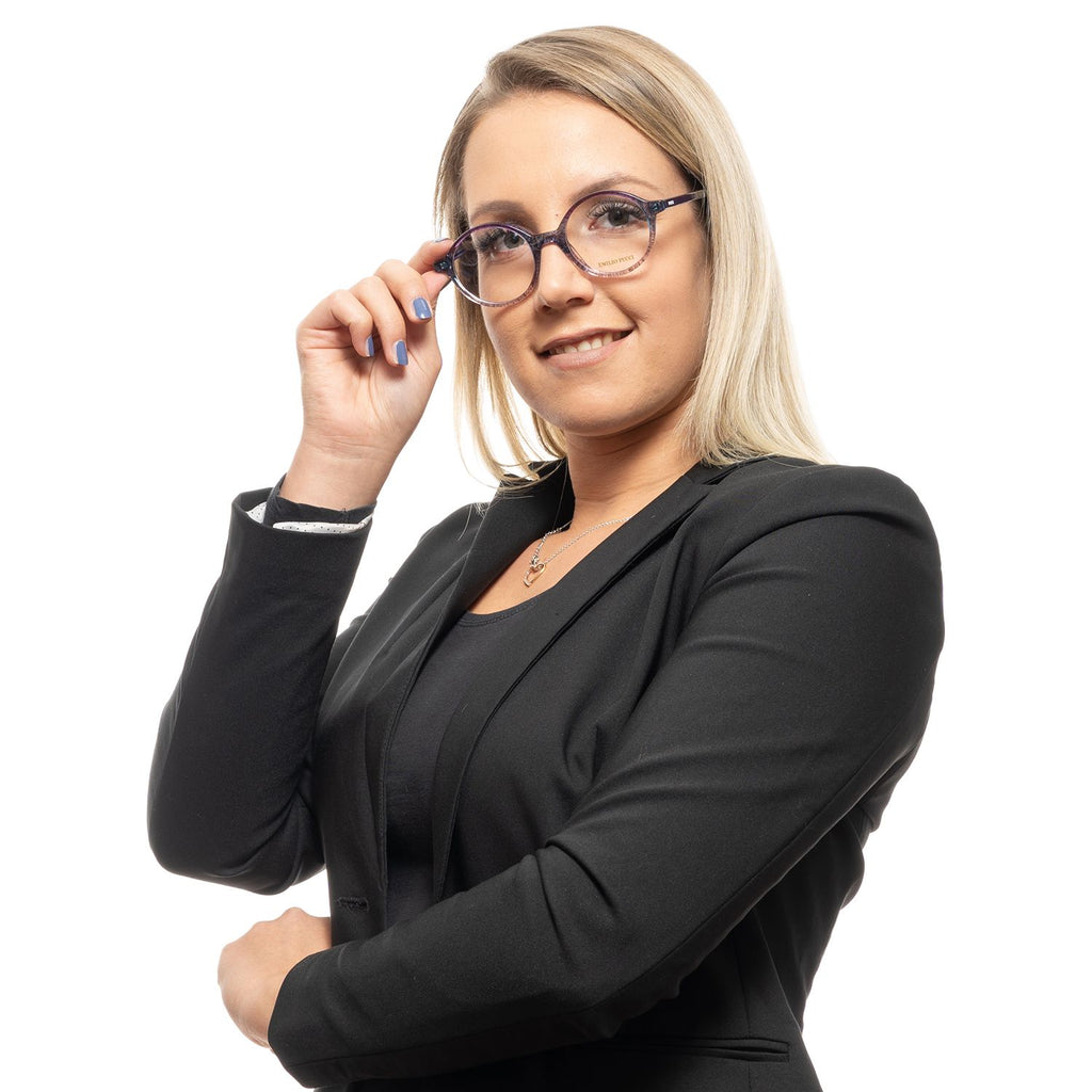 Emilio Pucci Purple Glasses Frames for Women side view