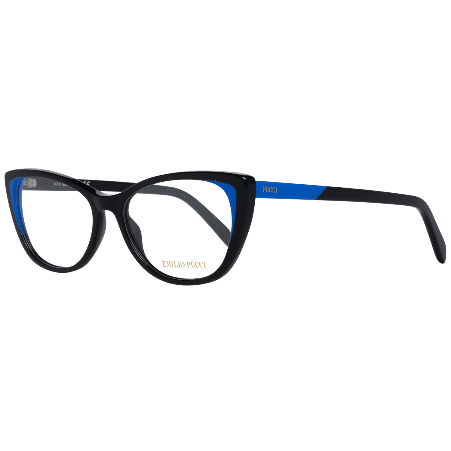Lunettes (Monture) en plastique noir Emilio Pucci