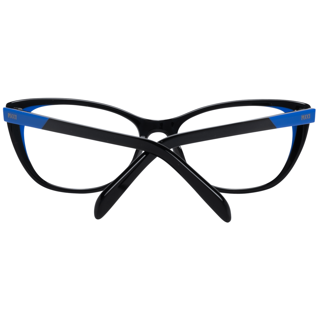 Lunettes (Monture) en plastique noir Emilio Pucci