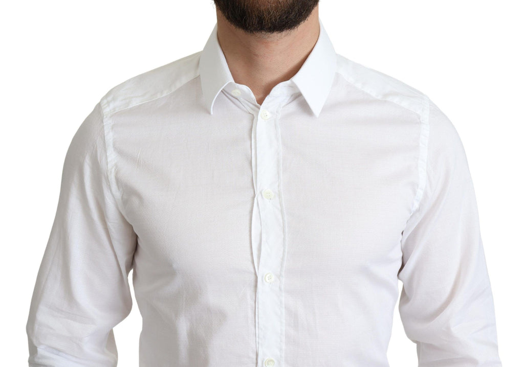 Dolce & Gabbana White Dress Shirt for Men side view