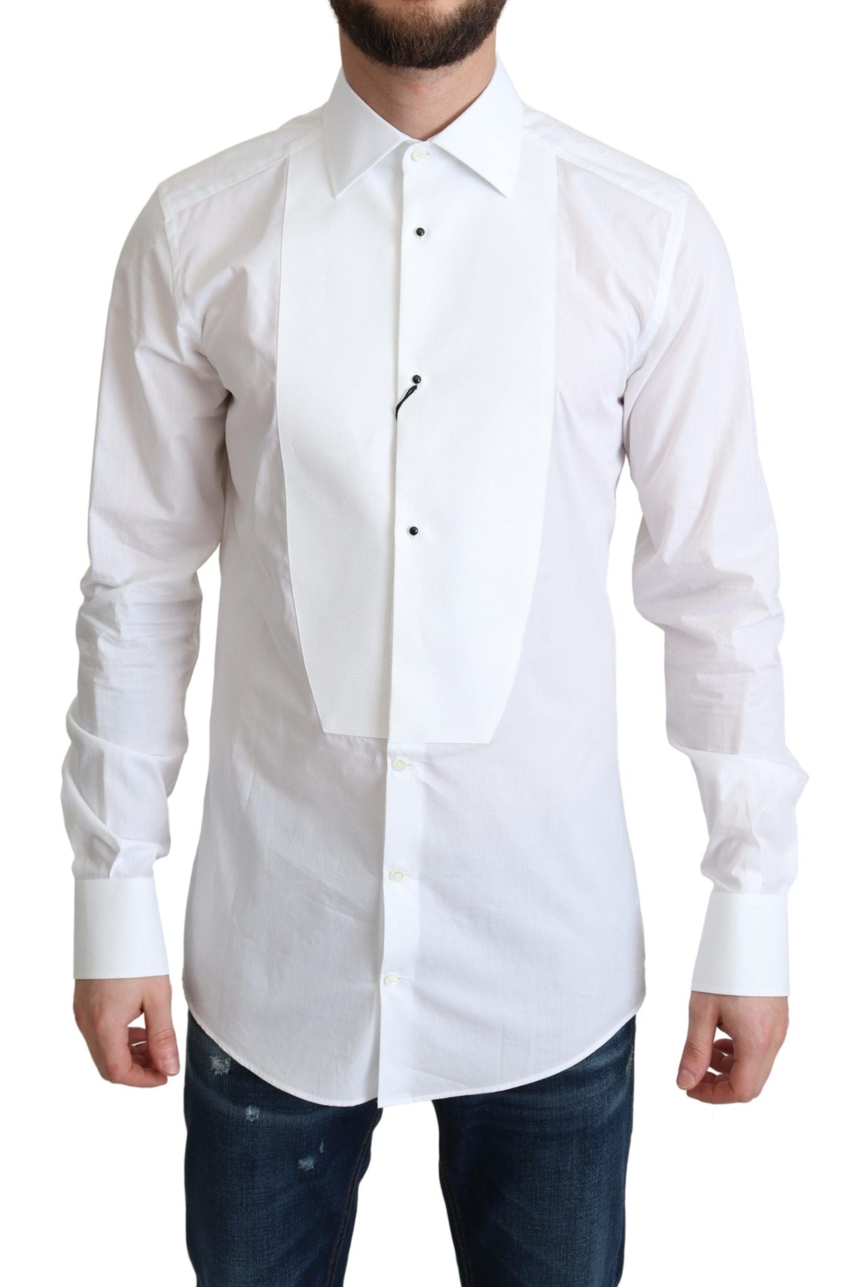 Dolce & Gabbana White Dress Shirt for Men