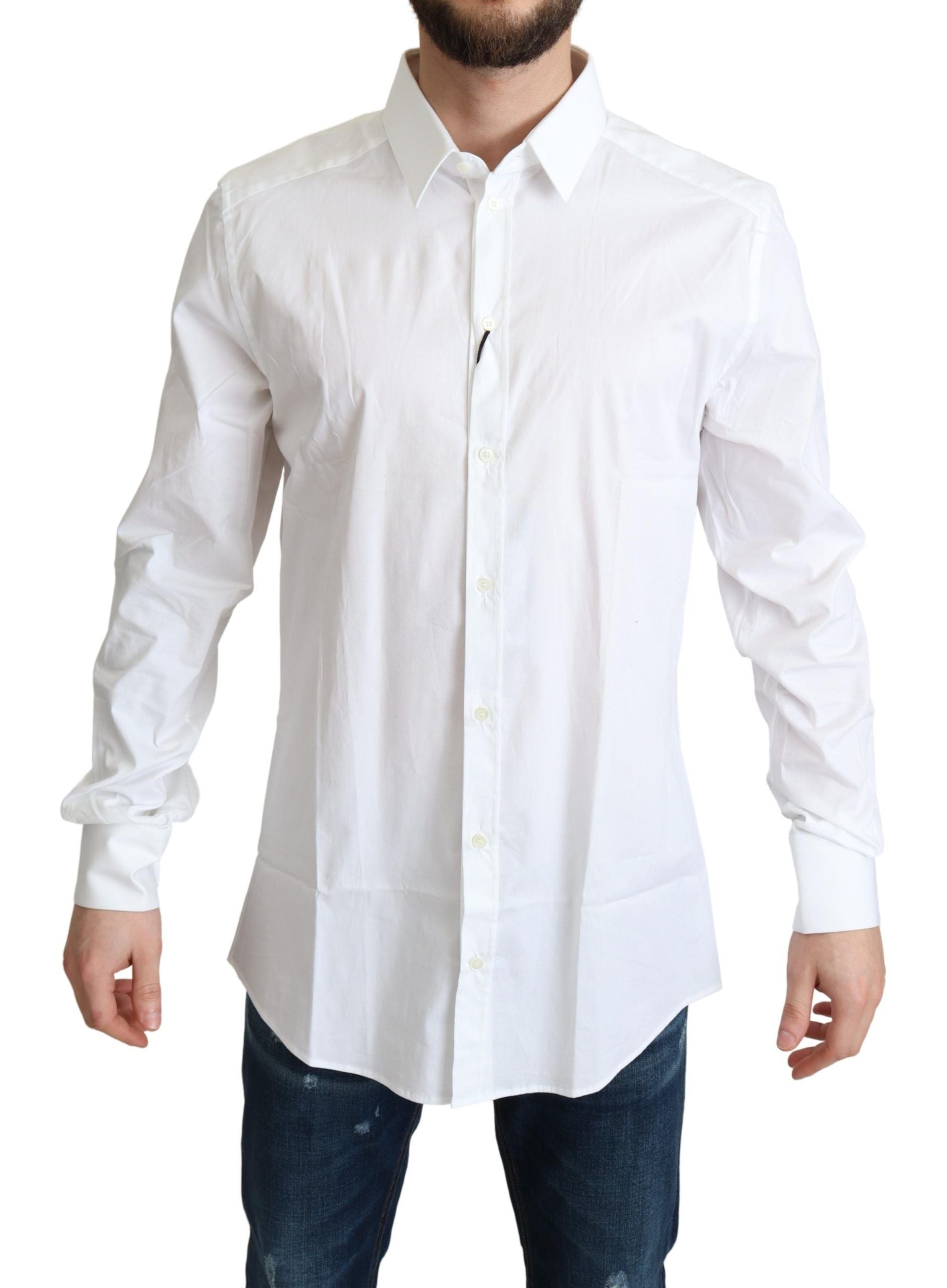 Dolce & Gabbana White Dress Shirt for Men
