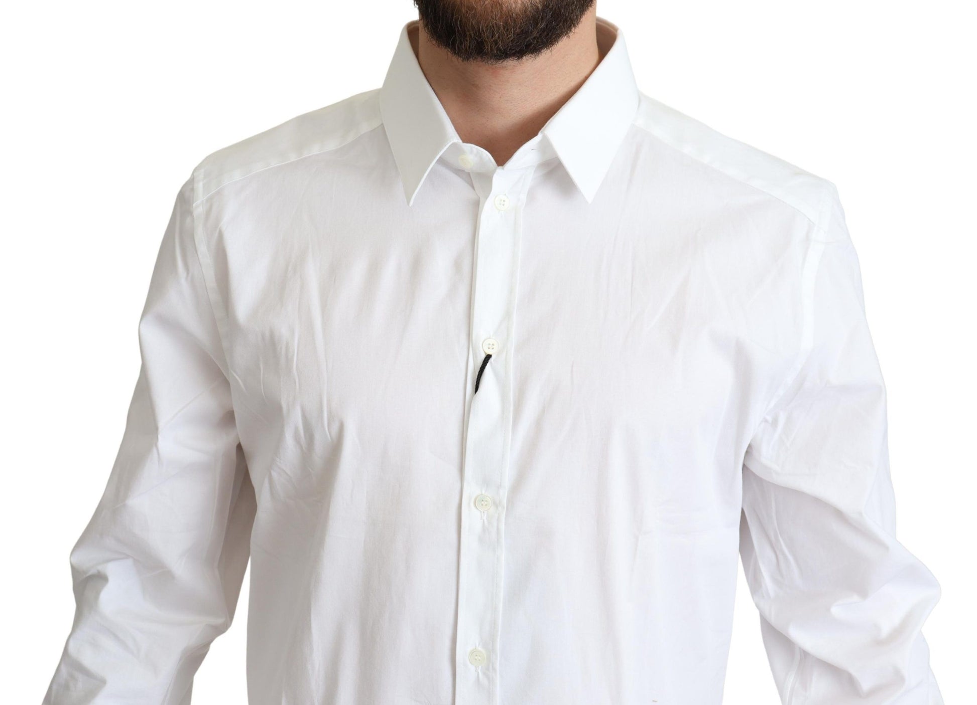 Dolce & Gabbana White Dress Shirt for Men side view