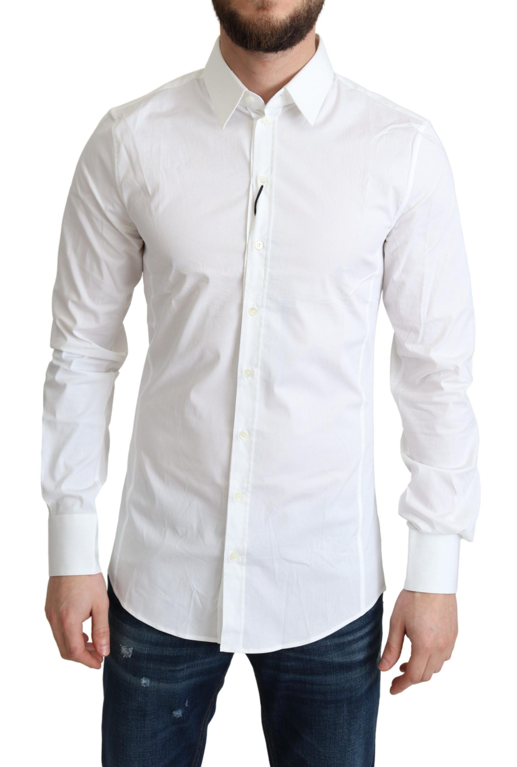 Dolce & Gabbana White Dress Shirt for Men