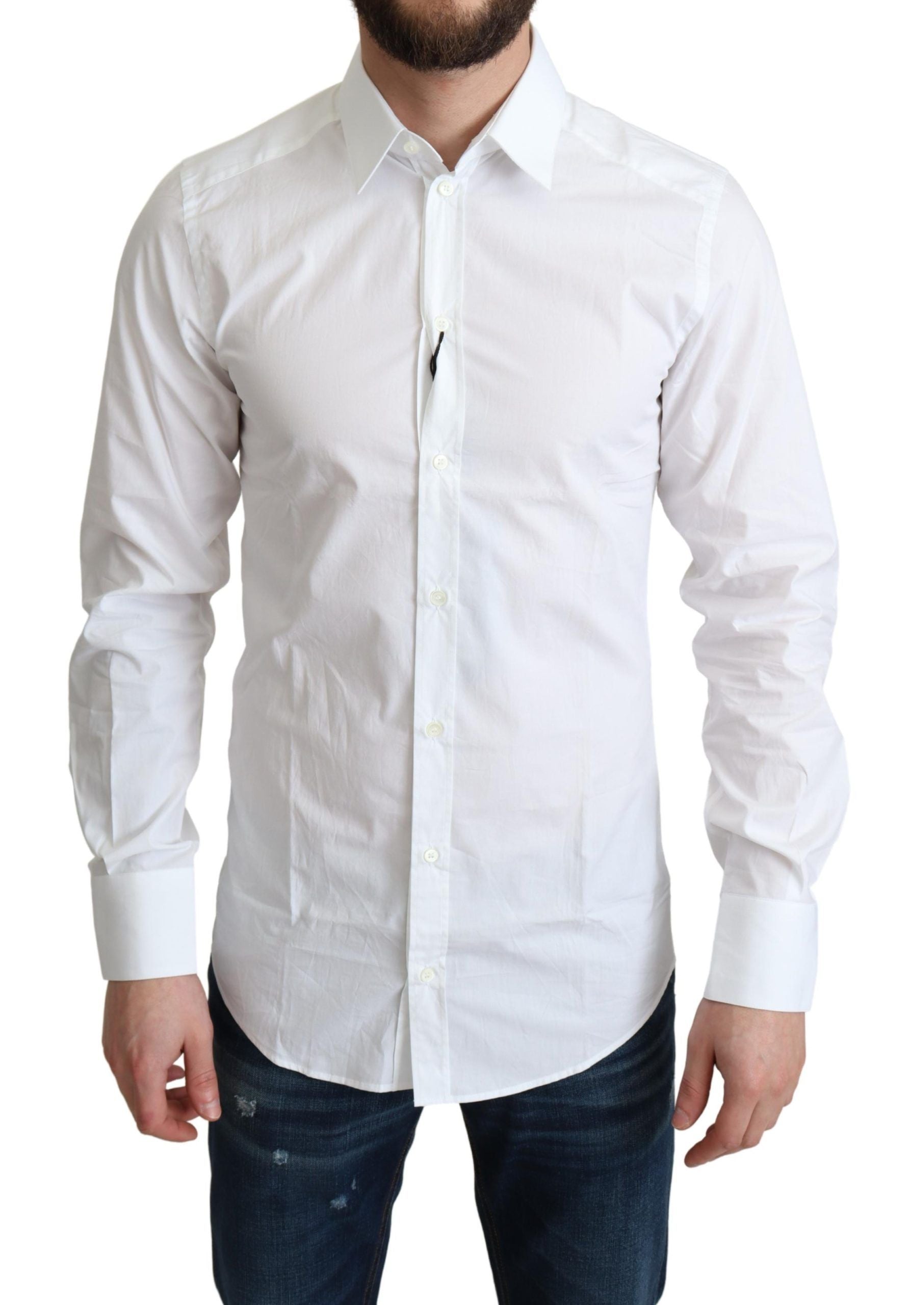 Dolce & Gabbana White Dress Shirt for Men