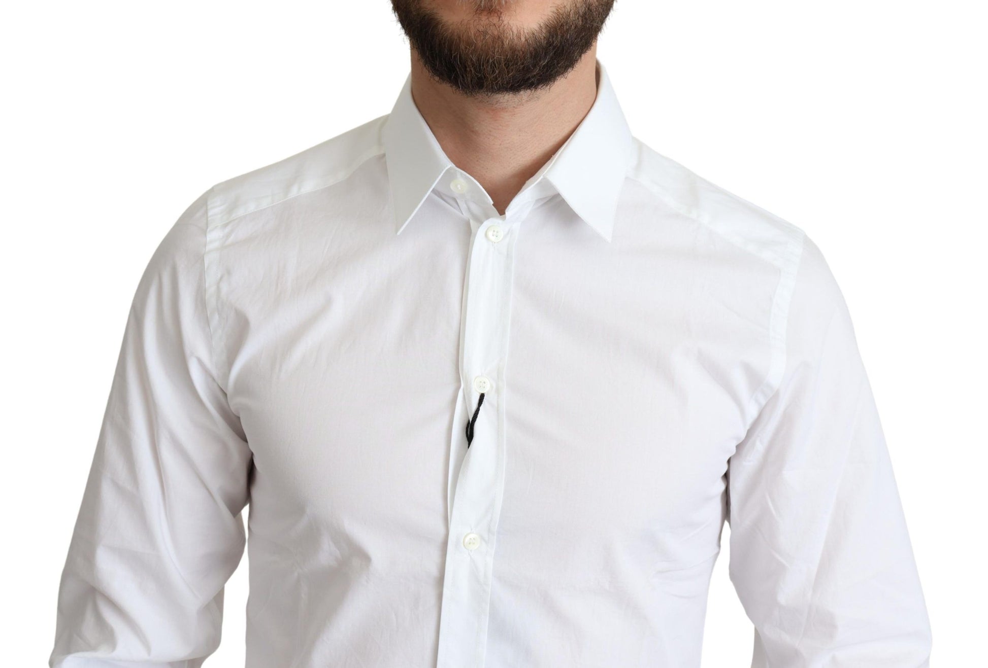 Dolce & Gabbana White Dress Shirt for Men side view